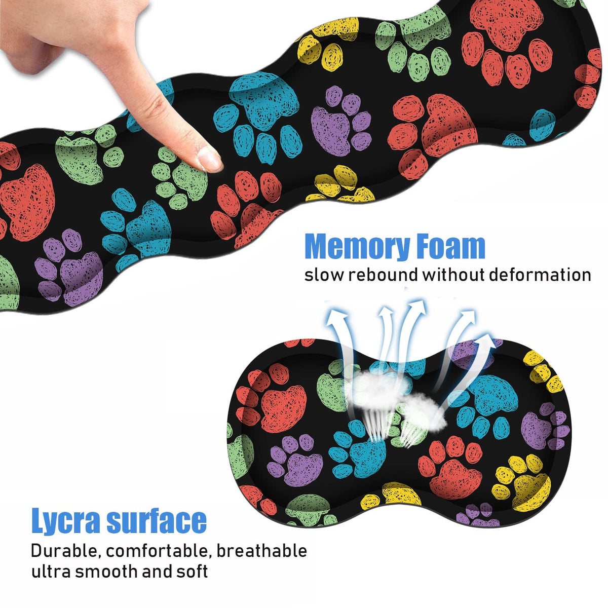 Ergonomic Keyboard Wrist Rest & Mouse Pad Wrist Rest Set,Large XXL Gaming Mousepad 31.5"x