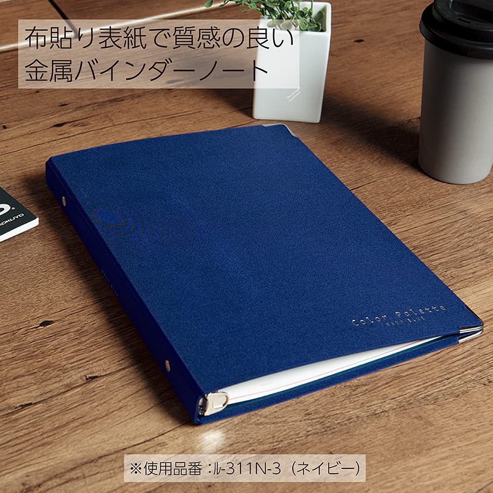 Kokuyo Color Palette Metal Round Ring Binder, A5-S, 20 Holes, Up to 100 Sheets, 5 Colorful Tab