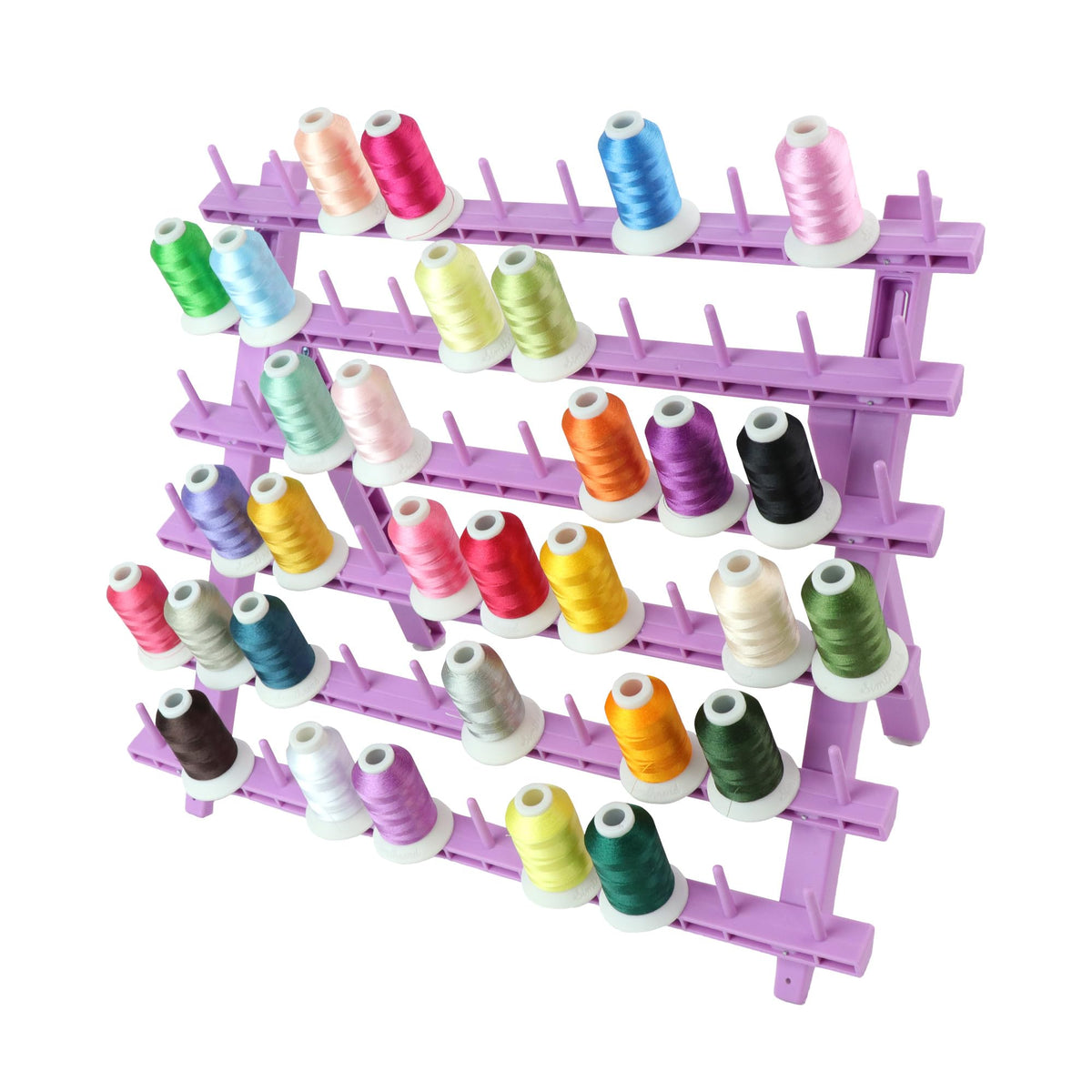 Laflare Braid Rack 60 Spools, PP Braiding Hair Stand, Thread Rack, Sewing Organizer, Quilting