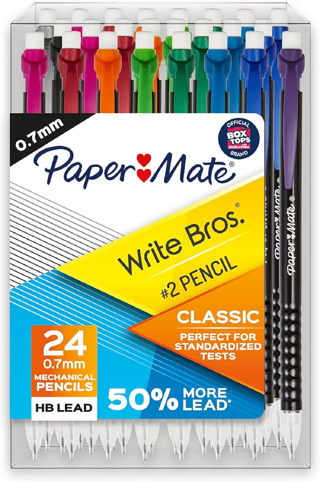 Paper Mate Mechanical Pencils 0.7mm Write Bros. Classic Number 2 Pencil Set Office Supplies