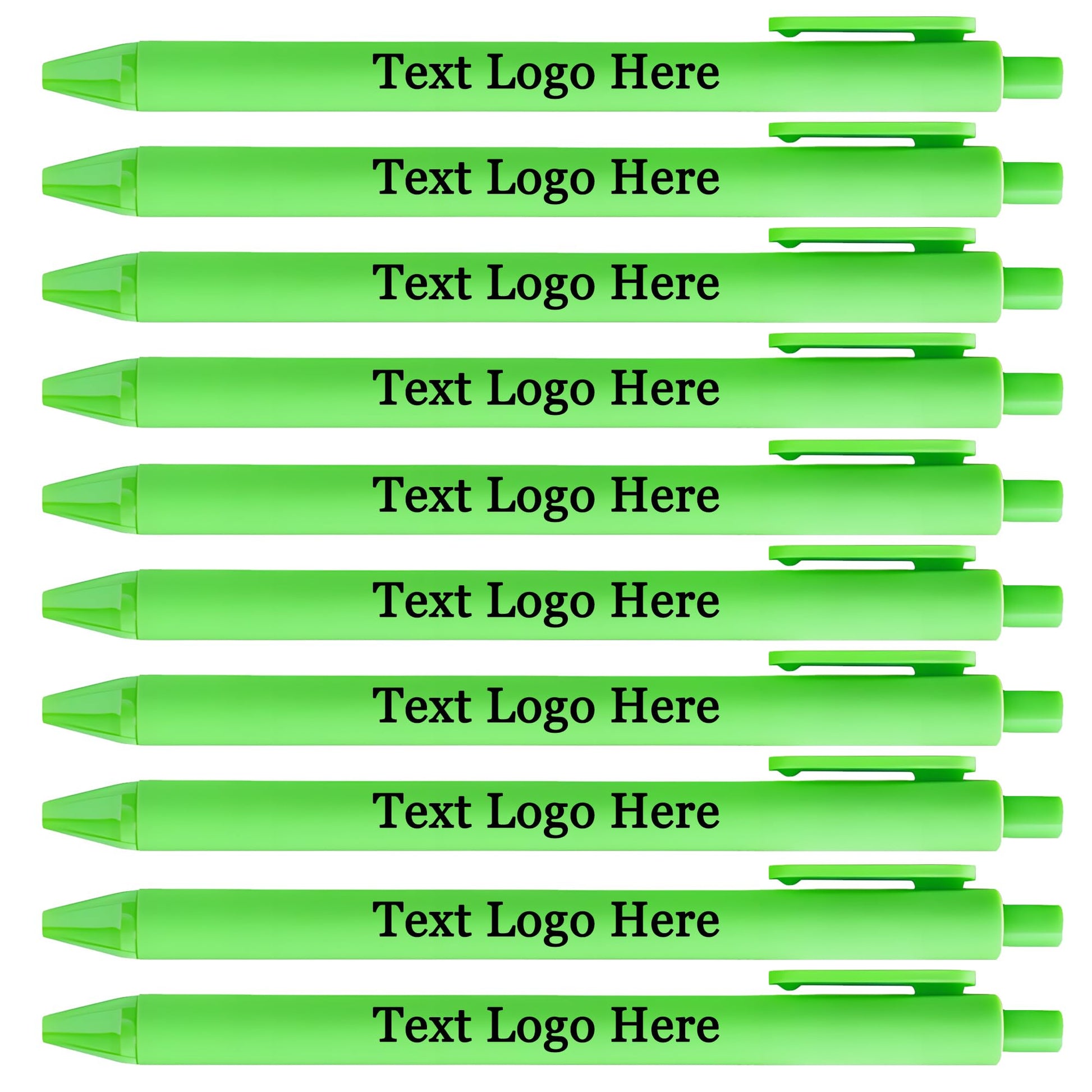 HEYZARDA Personalized Pens with Name Bulk 100-1000 Pcs, Green