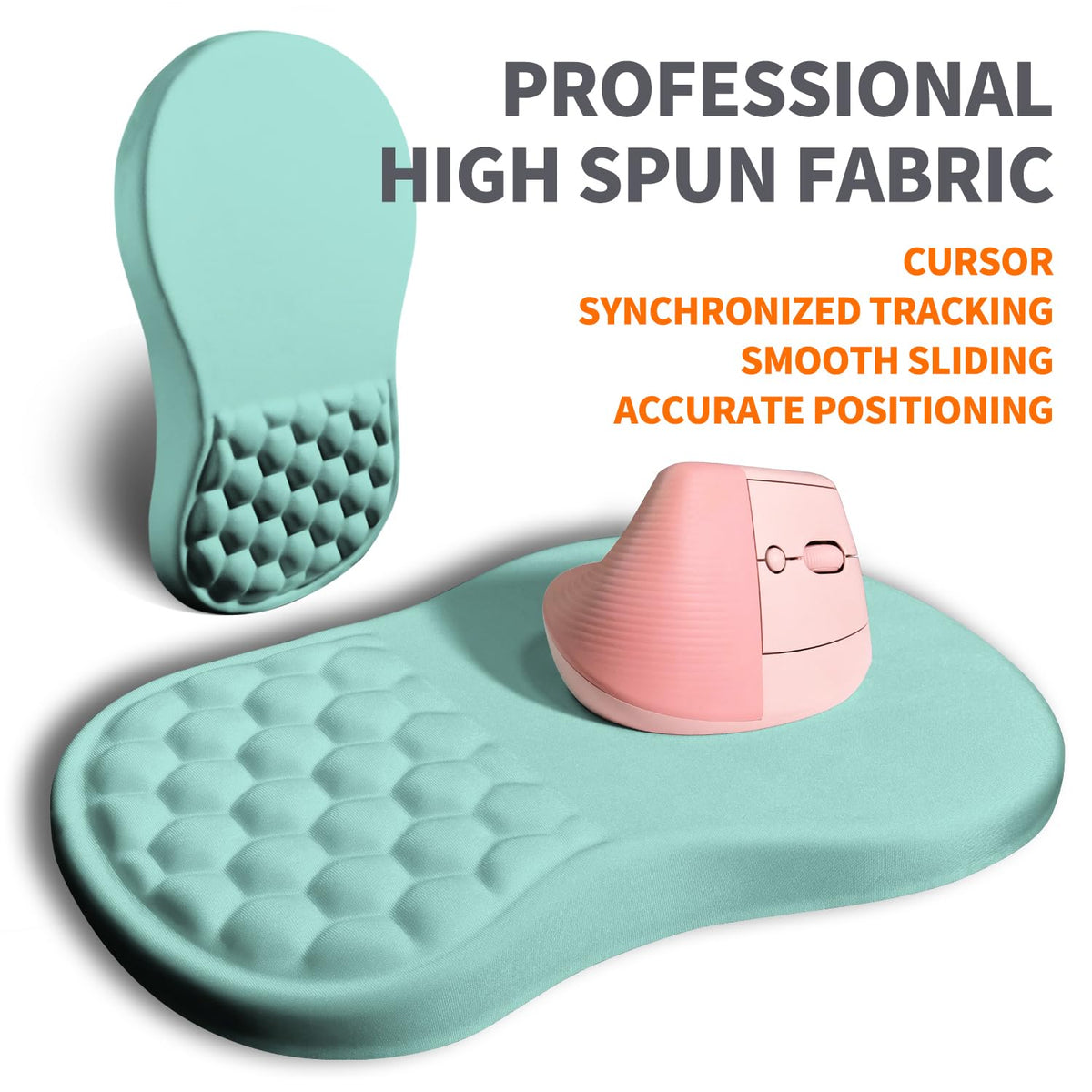 Armanza Ergonomic Joint Wrist Support Mouse Pad with Memory Foam Cushion Massage Bump, Carpal