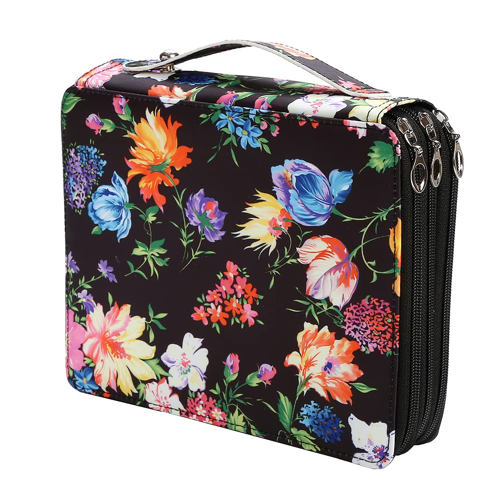 Lbxgap 120 Slots Colored Pencil Case Organizer, 3 Layer Bag
