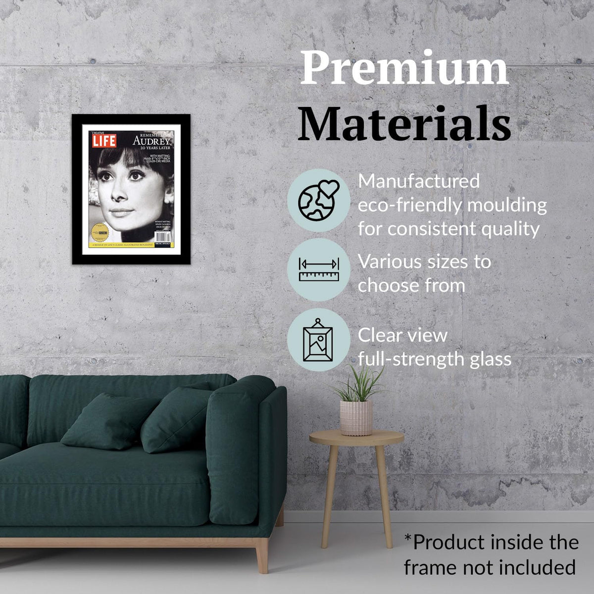 Creative Picture Frames 8.5 x 10.87 Magazine Frame with Full-Strength Glass, Holds Up To A 1/4"