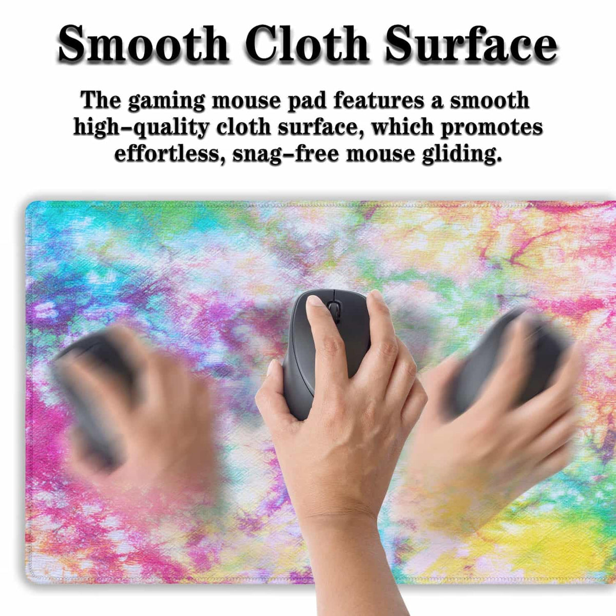 Samgula Desk Mouse Pad Rainbow Mats, XXL Mouse Pads Desk Pad for Women Keyboard Big Mousepads, Long