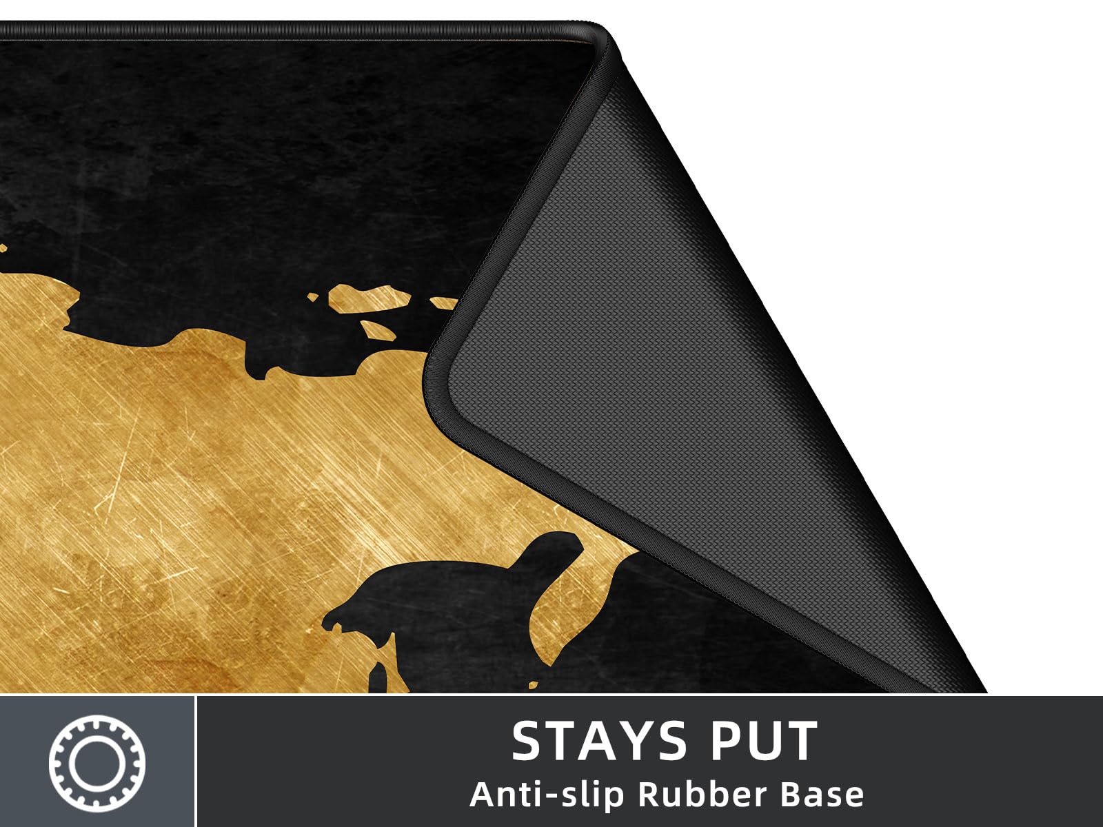 Rinaze Mouse Pad Desk Mat, Multifunctional Large Gaming Mousepad, Office Desk Pad with Washable