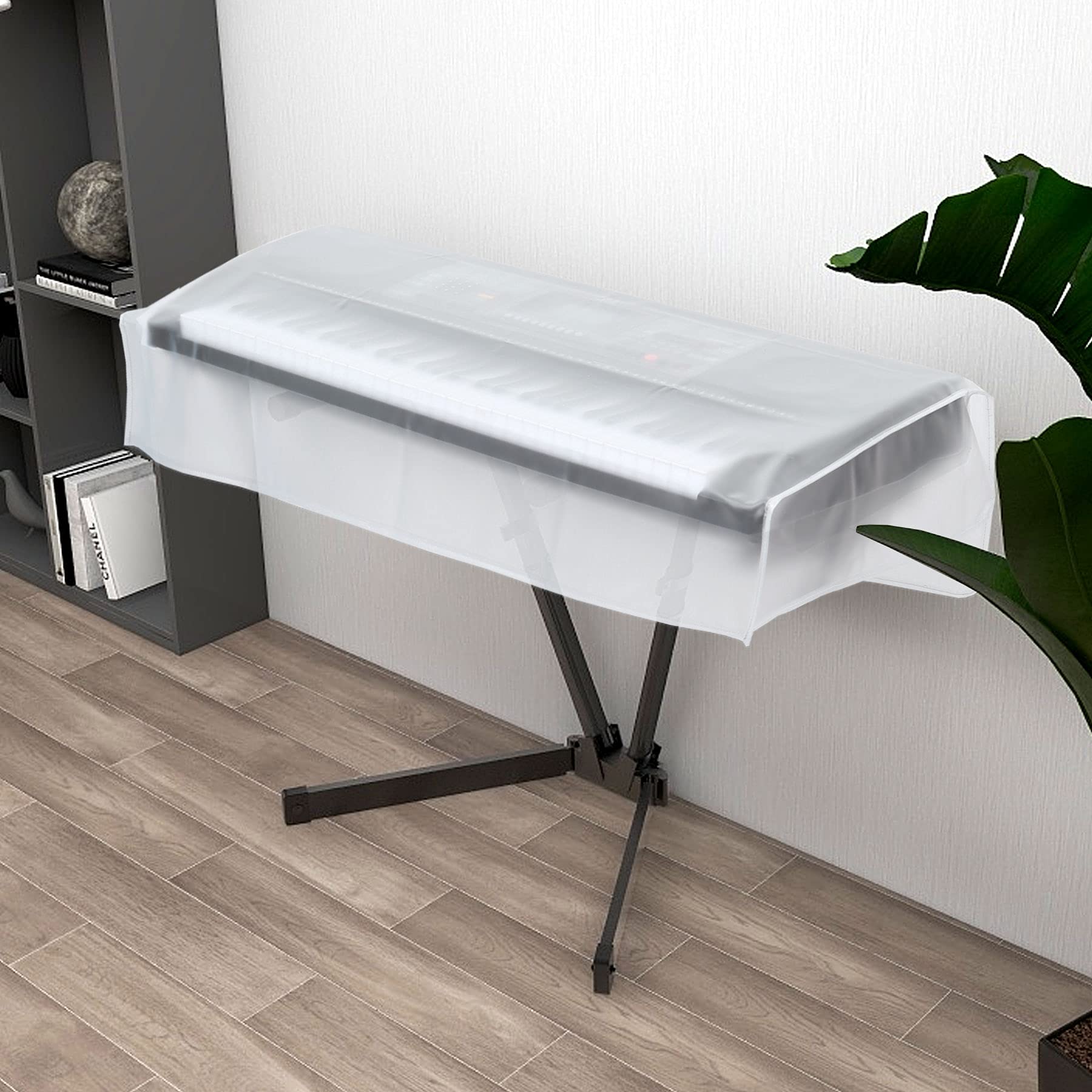 LIGICKY Keyboard Dust Cover for 88-Key Keyboards and Digital Pianos, Waterproof Transparent Piano
