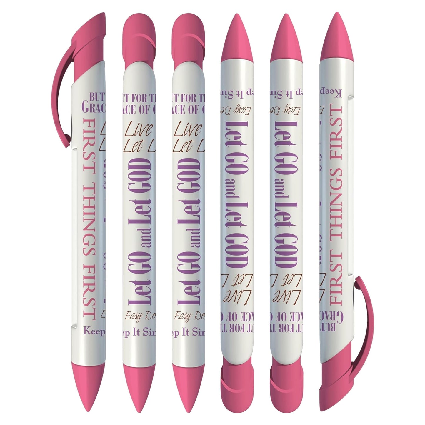 Greeting Pen Serenity Prayer Rotating Message Inspirational Christian Presents Pen w/4 Uplifting