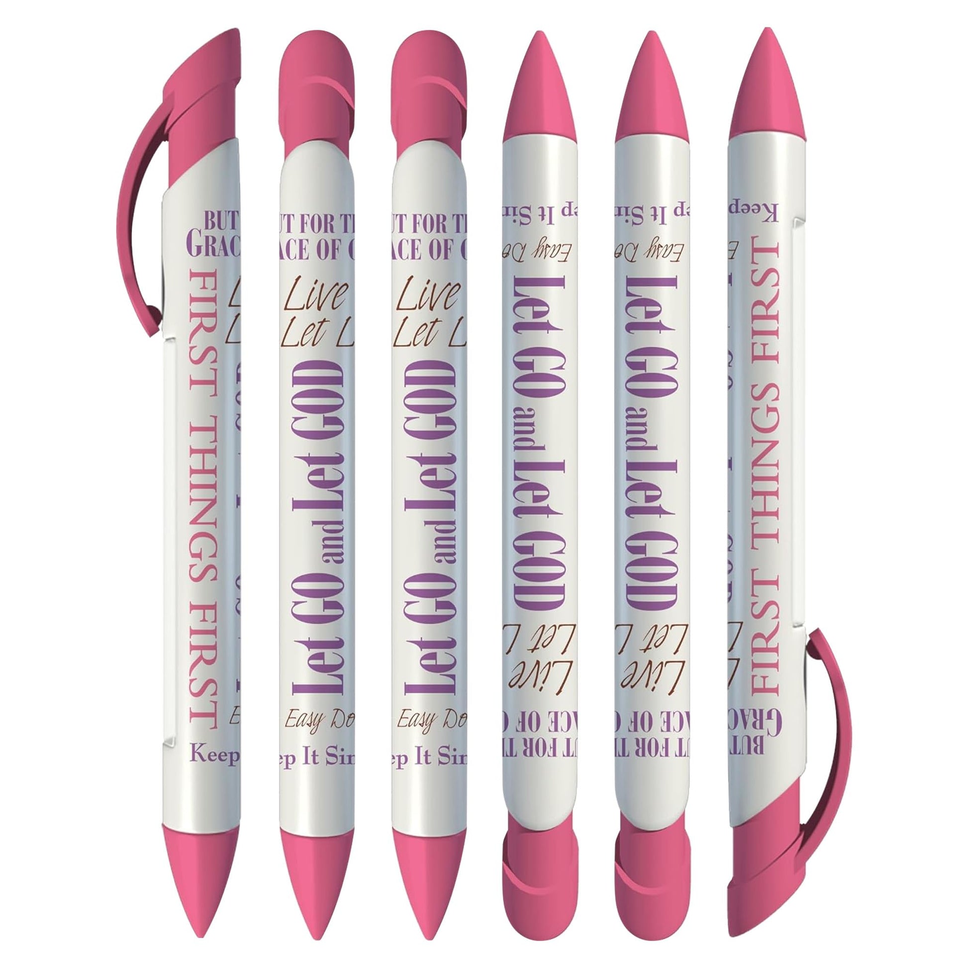 Greeting Pen Serenity Prayer Rotating Message Inspirational Christian Presents Pen w/4 Uplifting