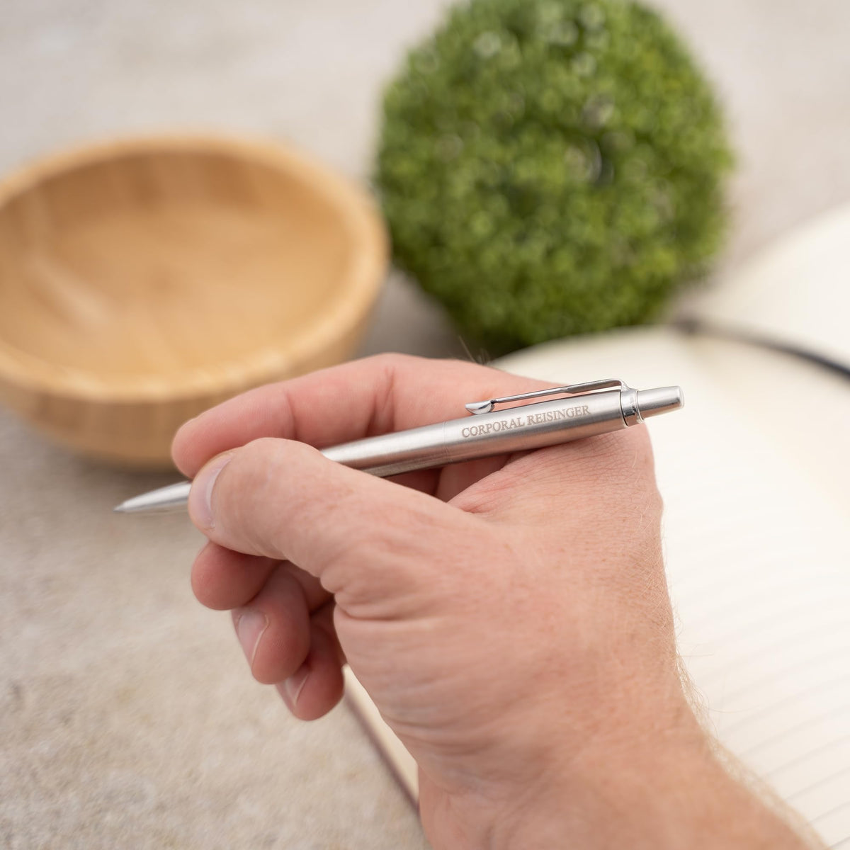 Parker Jotter Personalized Ballpoint Pen, Stainless Steel with Chrome Trim