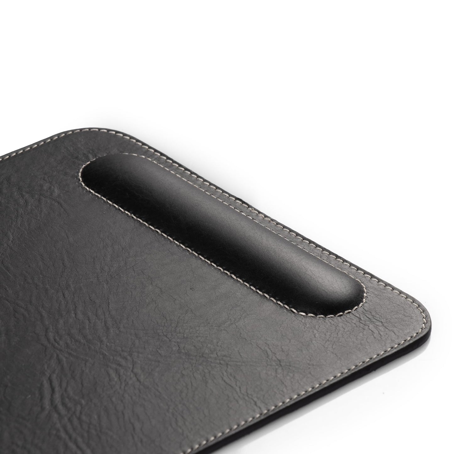Londo Top Grain Leather Mouse Pad with Wrist Rest – Ergonomic Support, Non-Slip Base, Smooth Surface