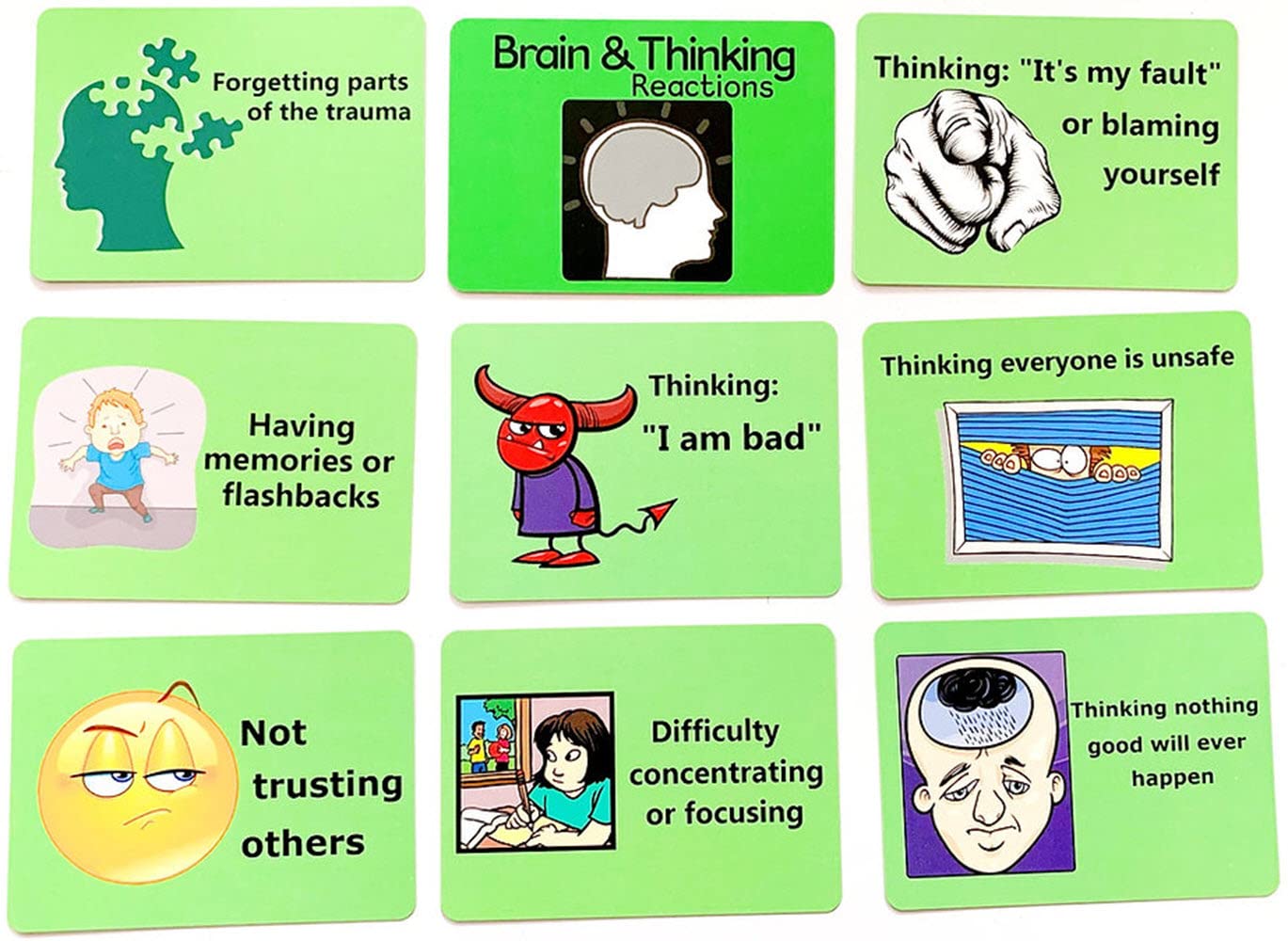 Trauma Reaction Cards for Children & Adolescents