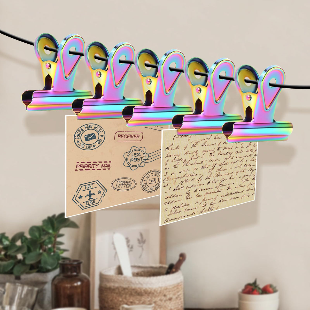 SIAMESE Bulldog Clips, 8 Pcs Binder Clips for Office & Kitchen, Multi-Purpose Binder and Food Bag