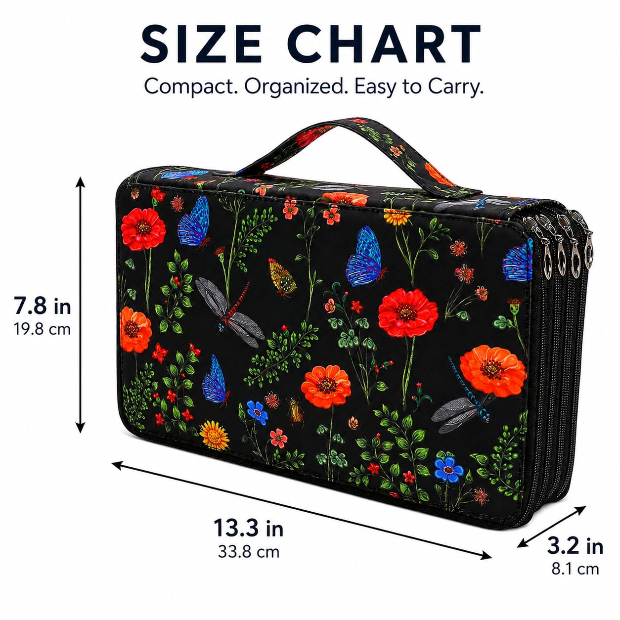 Lbxgap 300 Slots Colored Pencil Case Organizer, 4 Layer Bag