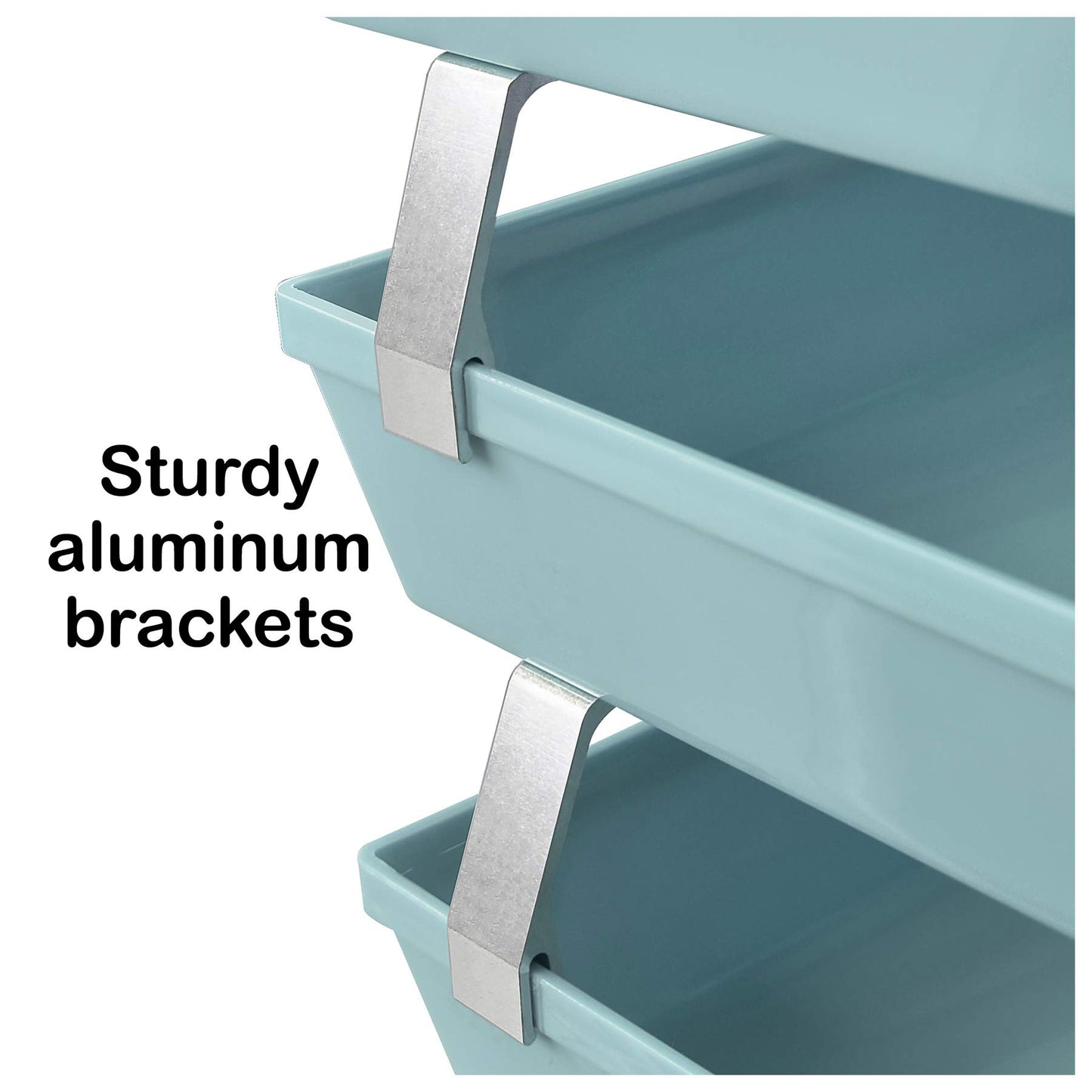 Acrimet 4 Tier Paper Letter Tray Side Load Letter Size, Office Desk File Document Organizer Plastic
