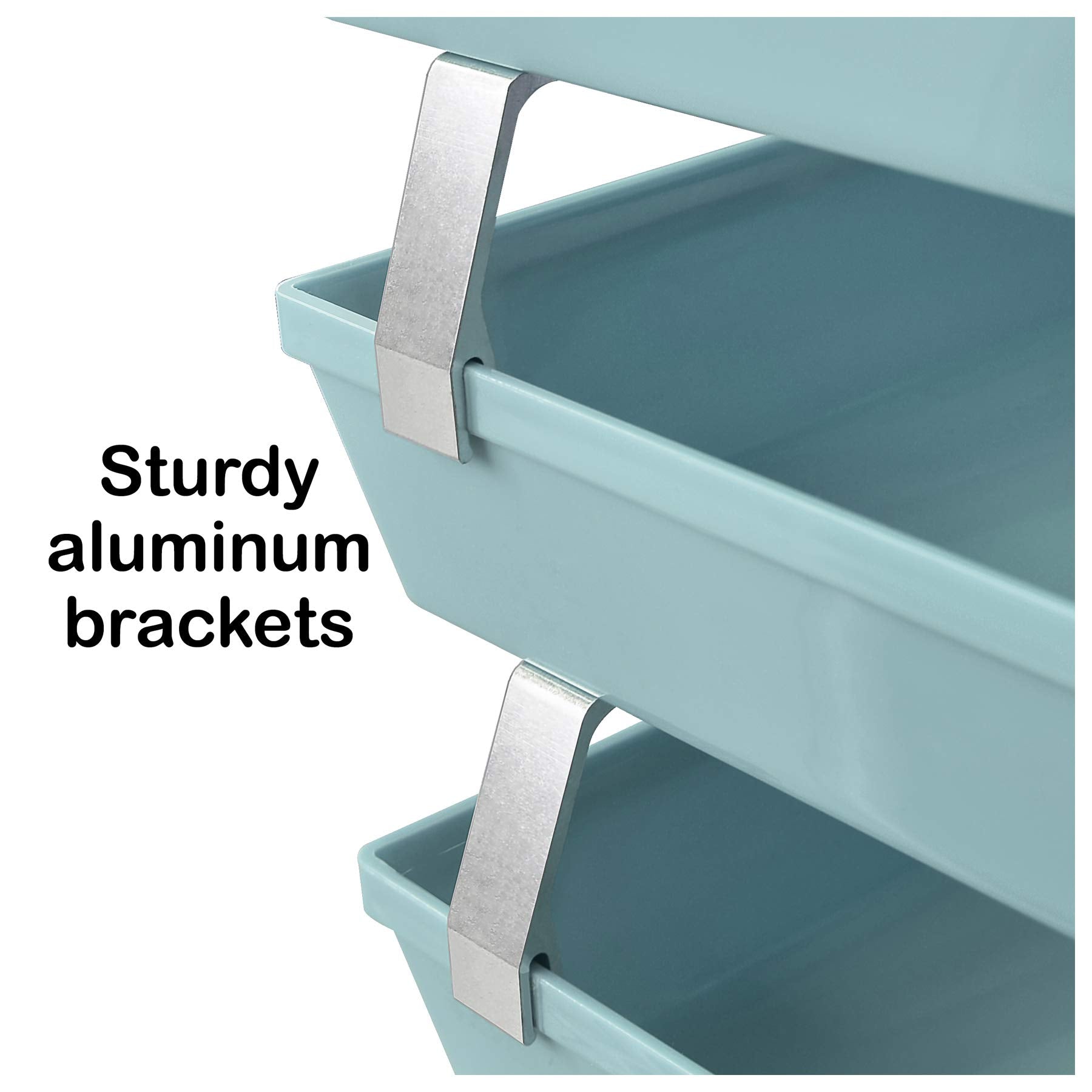 Acrimet 4 Tier Paper Letter Tray Side Load Letter Size, Office Desk File Document Organizer Plastic