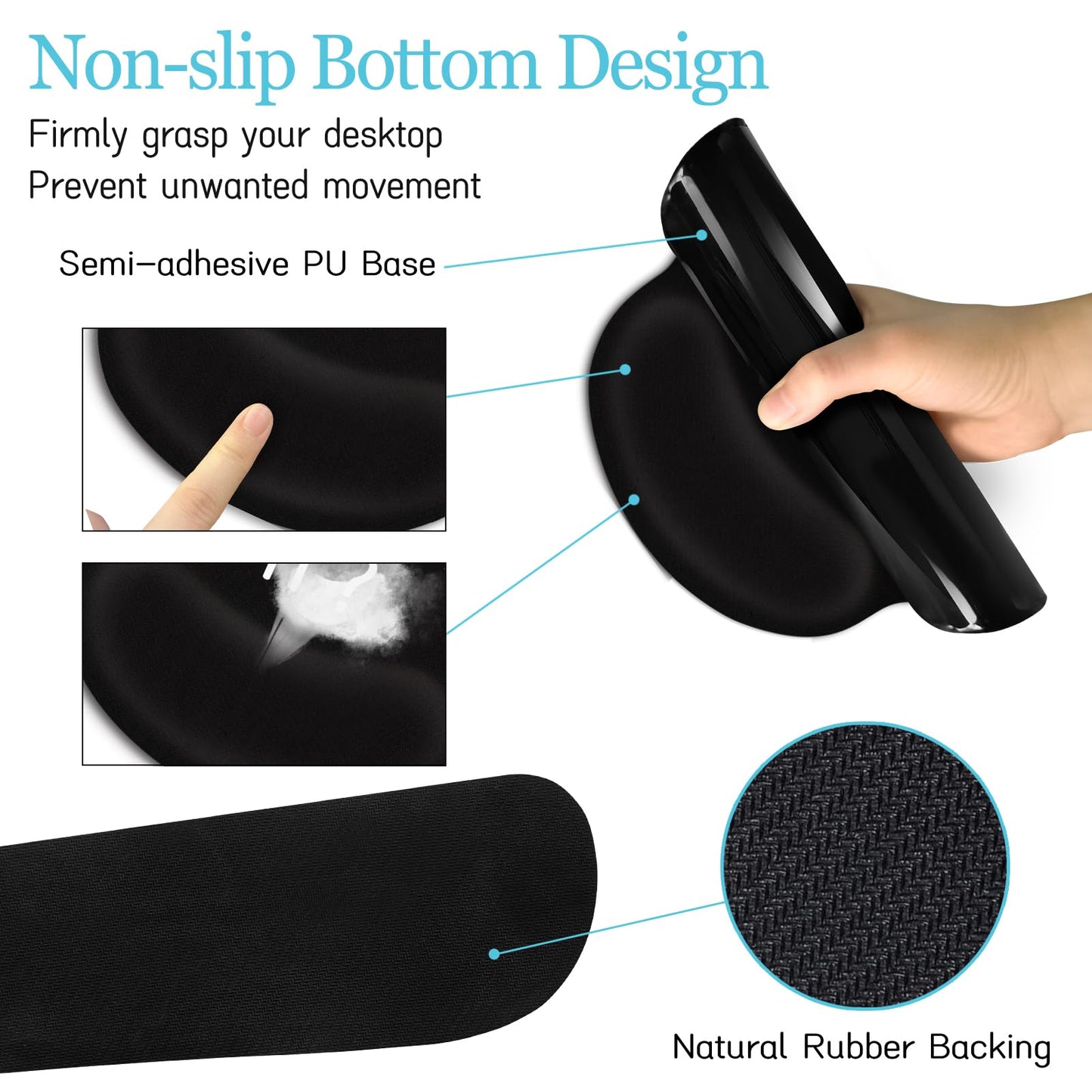 LIMKRIAN Black Mouse Pad Large Desk Mat Set, But Did You Document It Decor