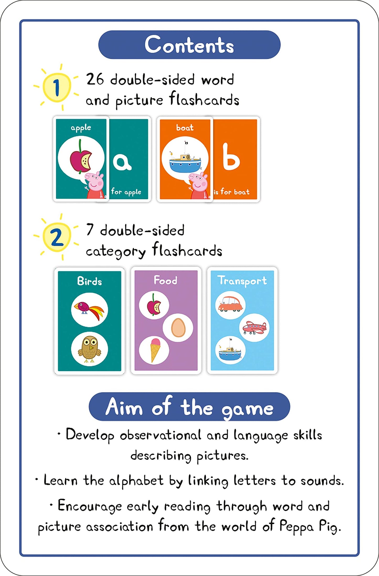 Ravensburger Peppa Pig My First Flash Card Game Kids Age 4 Years Up - Ideal Early Learning, Object
