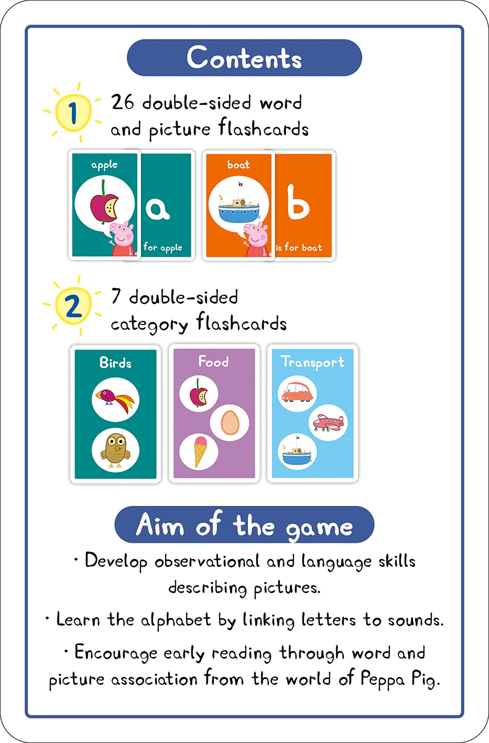 Ravensburger Peppa Pig My First Flash Card Game Kids Age 4 Years Up - Ideal Early Learning, Object