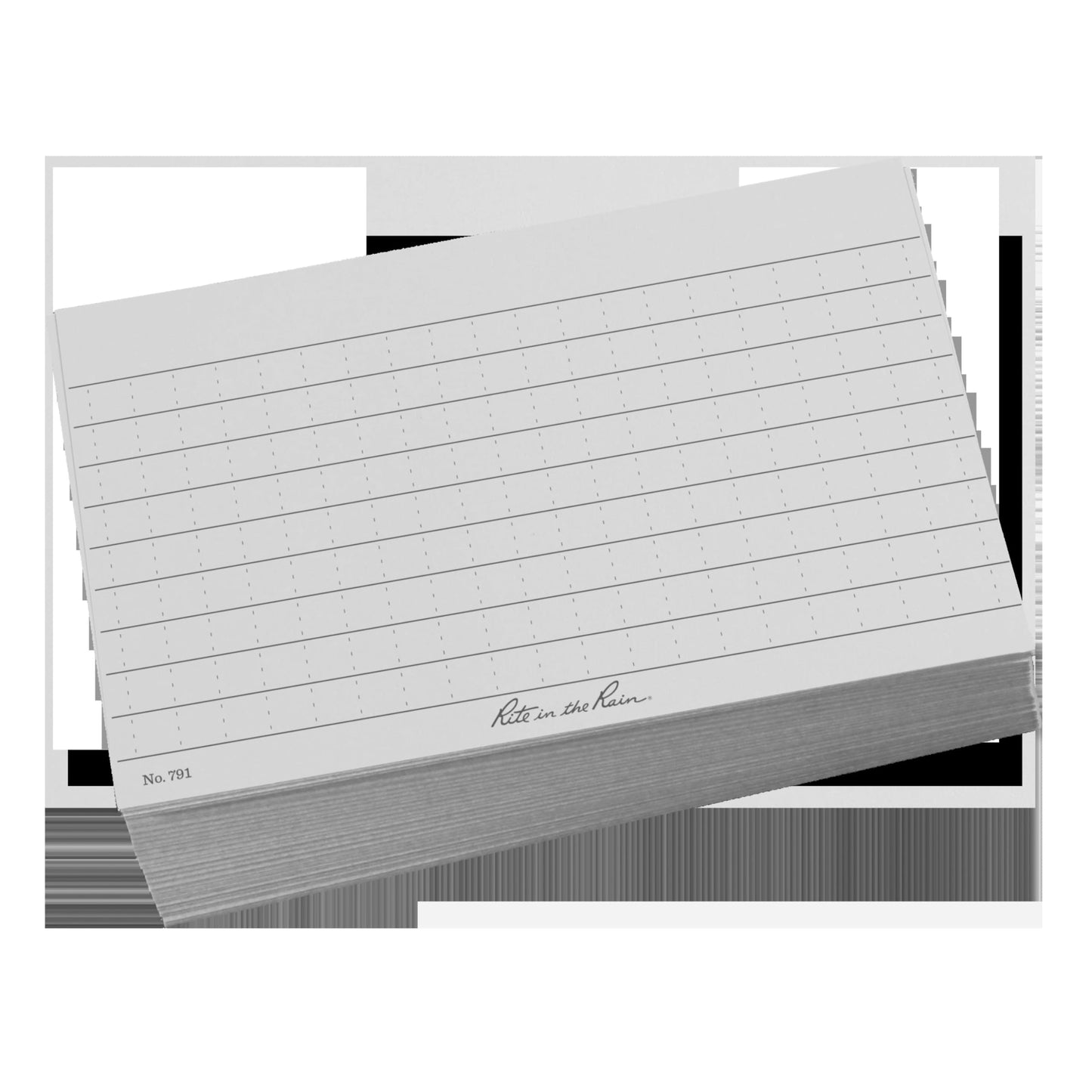 Rite In The Rain Weatherproof Index Cards, 3" x 5", Universal Pattern, Gray (No. 791)