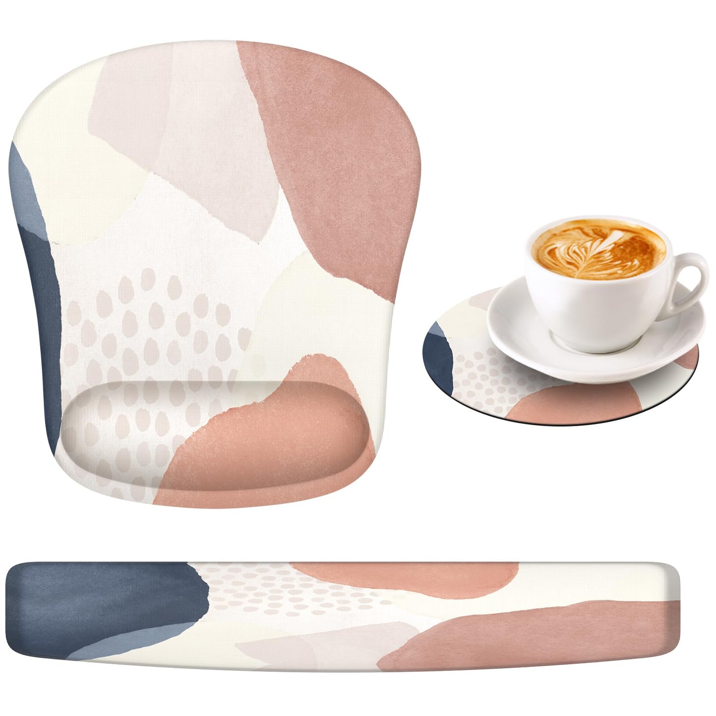 HAOCOO Mouse Pad with Wrist Rest, Keyboard Wrist Rest, Gel Wrist Rest for Computer Keyboard