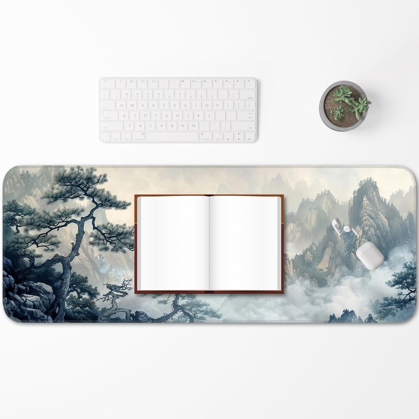Opiuoezi Gaming Mouse Pad, Non-Slip Rubber Base, Enlarged Mouse Pad with Stitching for Gaming