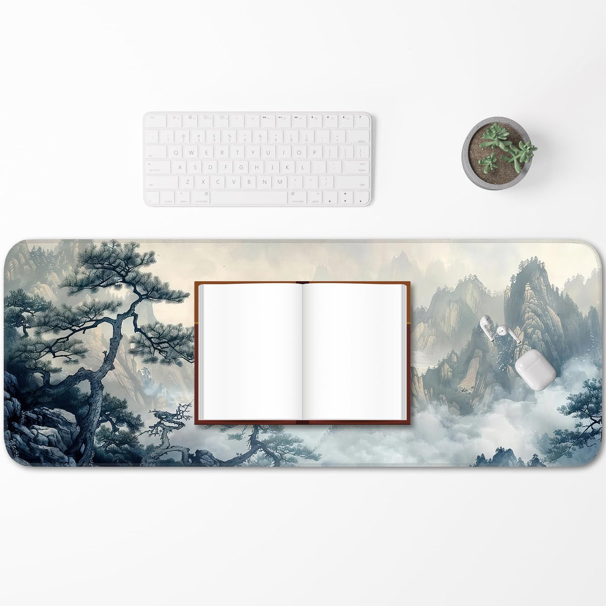 Opiuoezi Gaming Mouse Pad, Non-Slip Rubber Base, Enlarged Mouse Pad with Stitching for Gaming