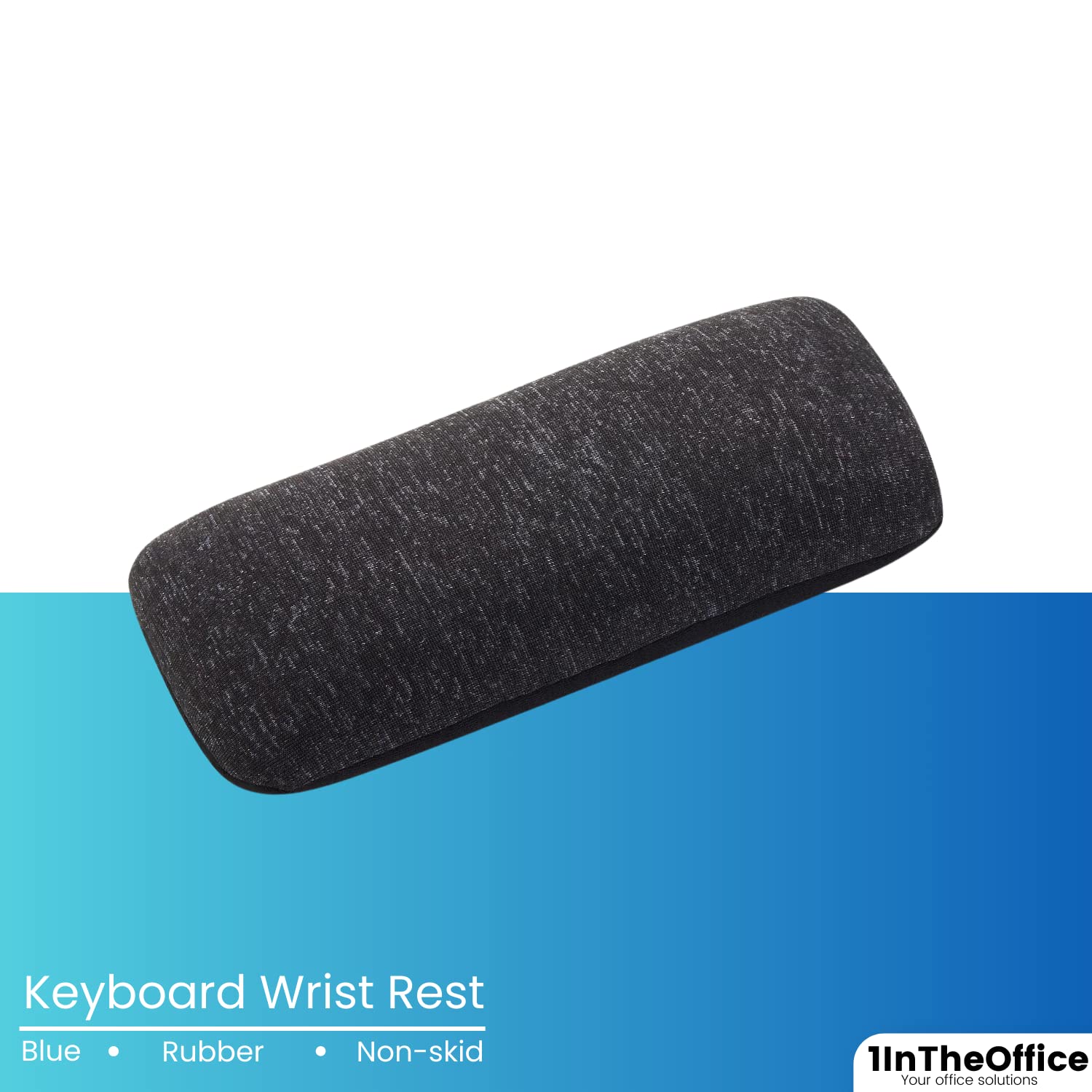 1InTheOffice Mouse Wrist Rest, Beaded Wrist Support Pad Ergobeads, Black