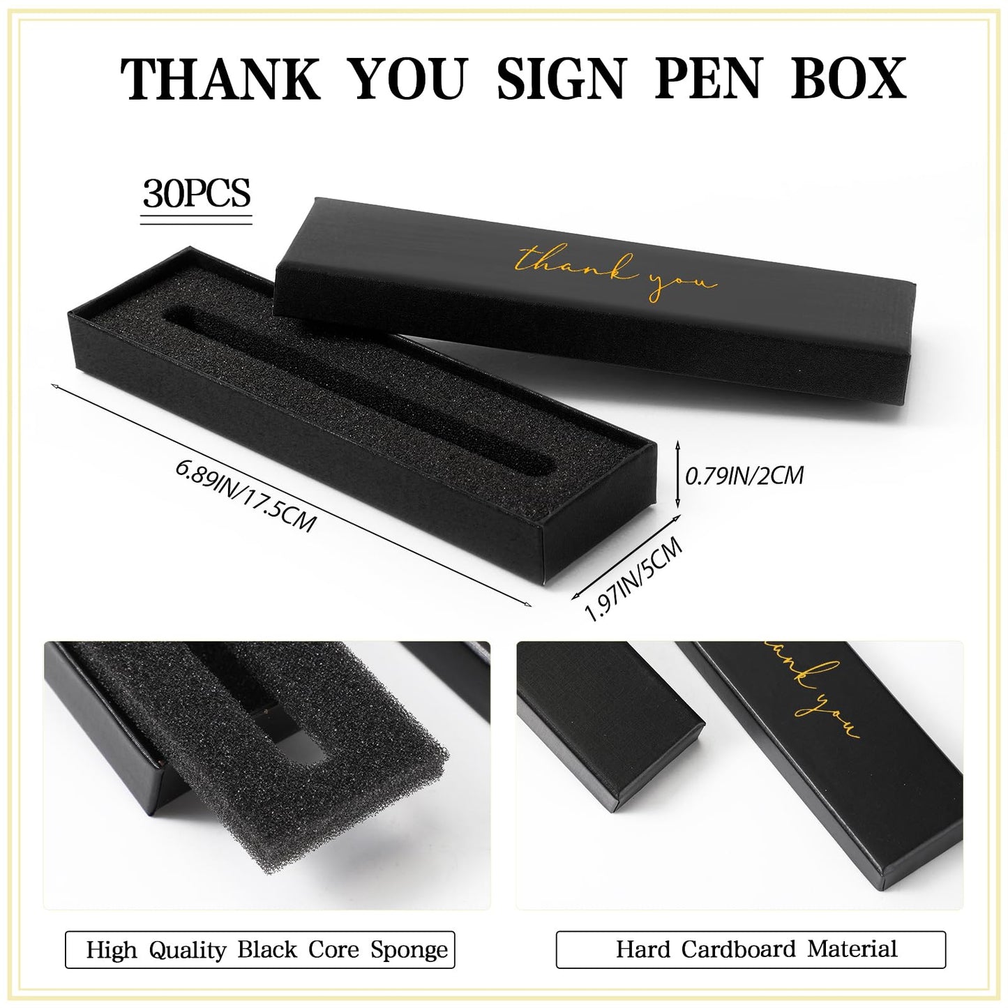 PerKoop 30 Sets Thank You Gift Inspirational Pen with Box, Multi‌, ‌Unique