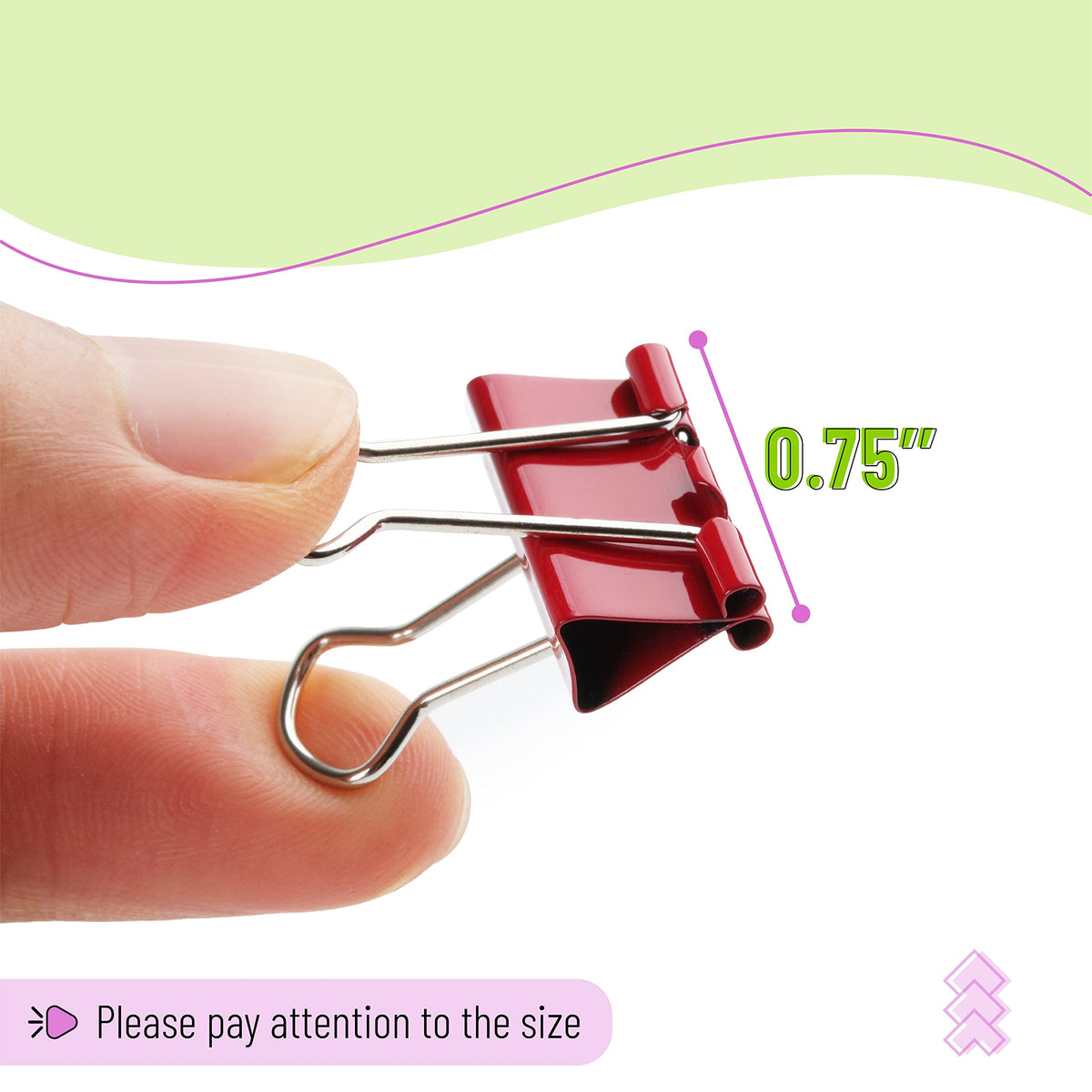 Mr. Pen- Binder Clips, 120 pcs, 0.75", Small Size