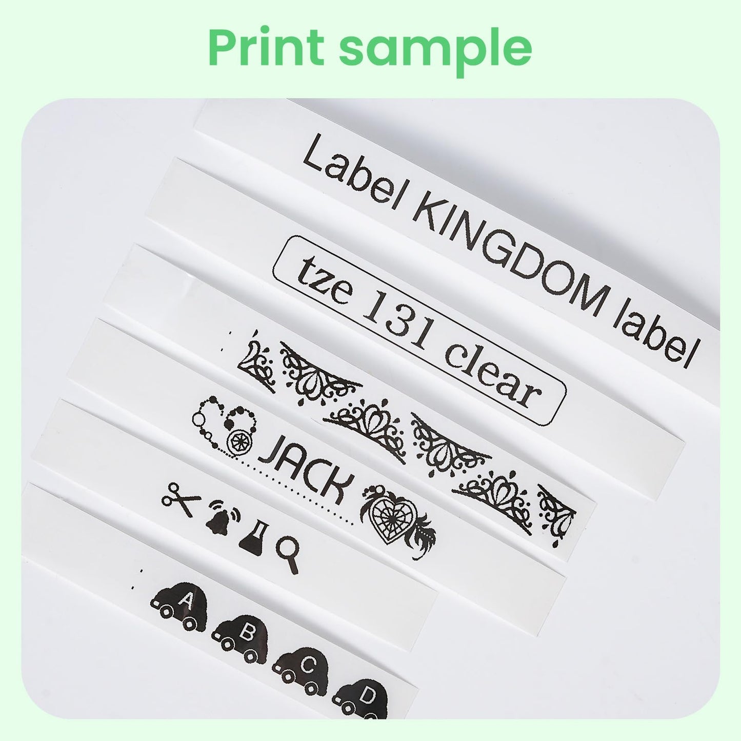 Compatible with Brother P Touch TZe-131 Clear 12mm 0.47" Label Maker Refill