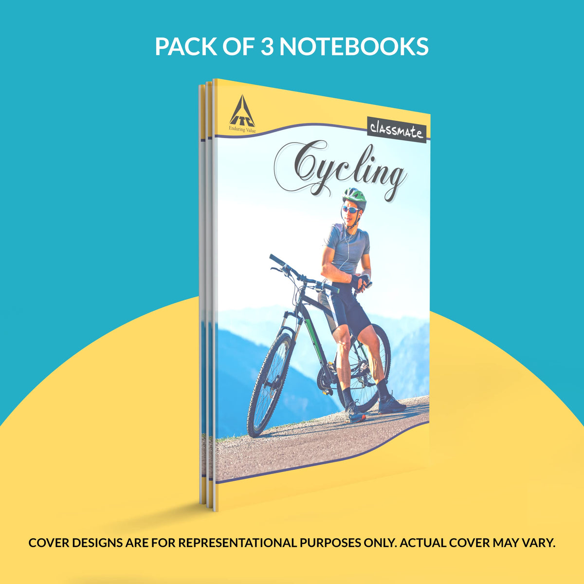 Classmate Long Book - Single Line, 140 Pages, 297 mm x 210 mm - Pack Of 3
