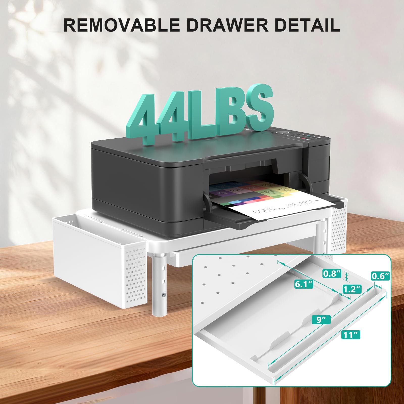 WALI Computer Monitor Stand with Storage and Pen Holder