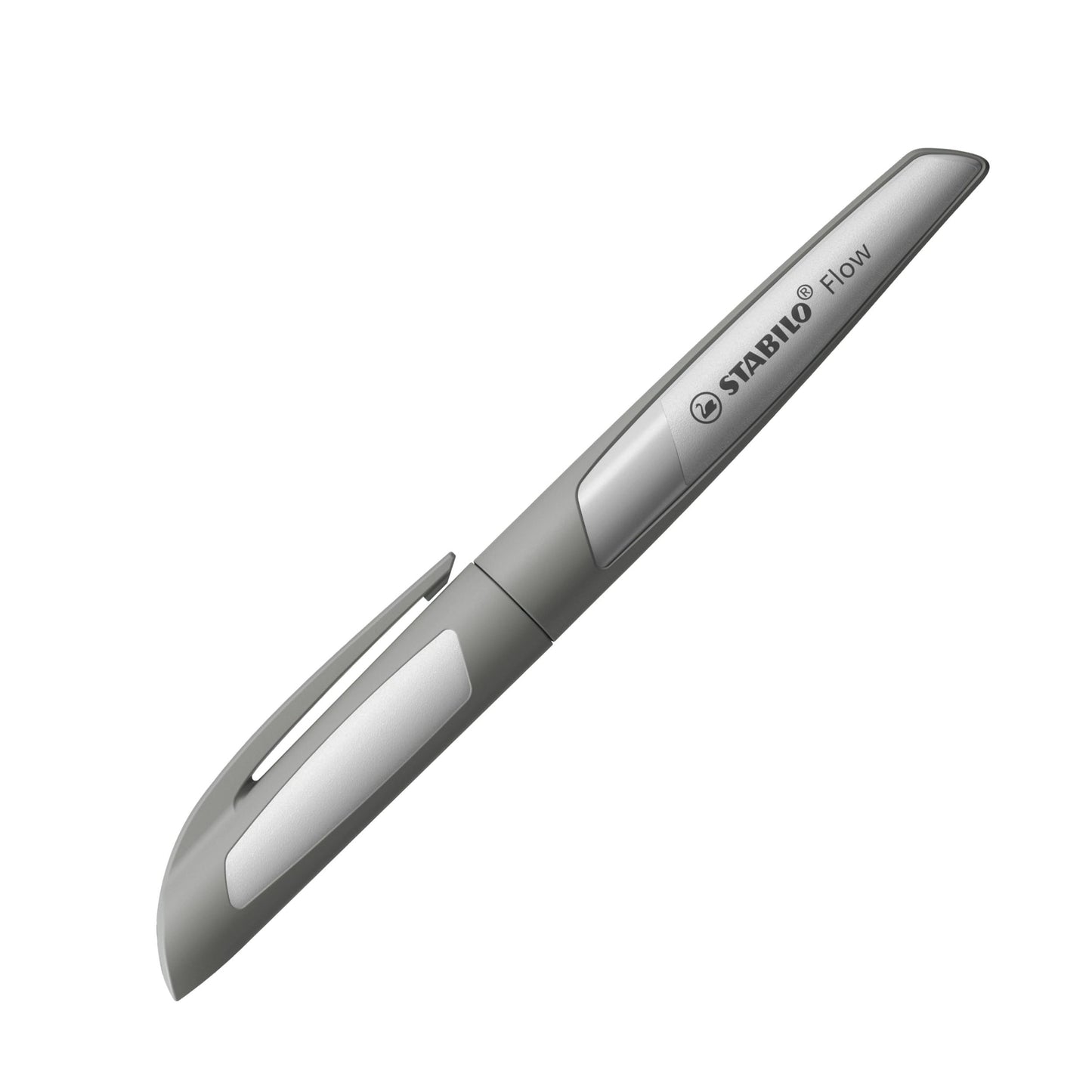 STABILO Fountain Pen Flow - MONOCHROME - Medium Nib - Pack of 1 - Grey