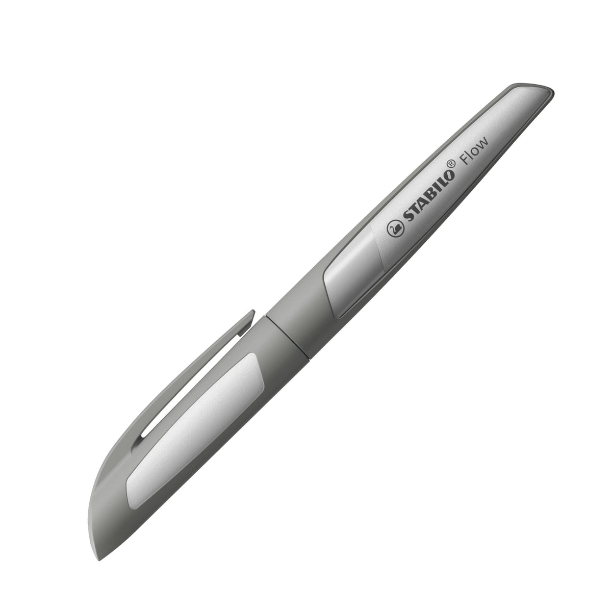 STABILO Fountain Pen Flow - MONOCHROME - Medium Nib - Pack of 1 - Grey