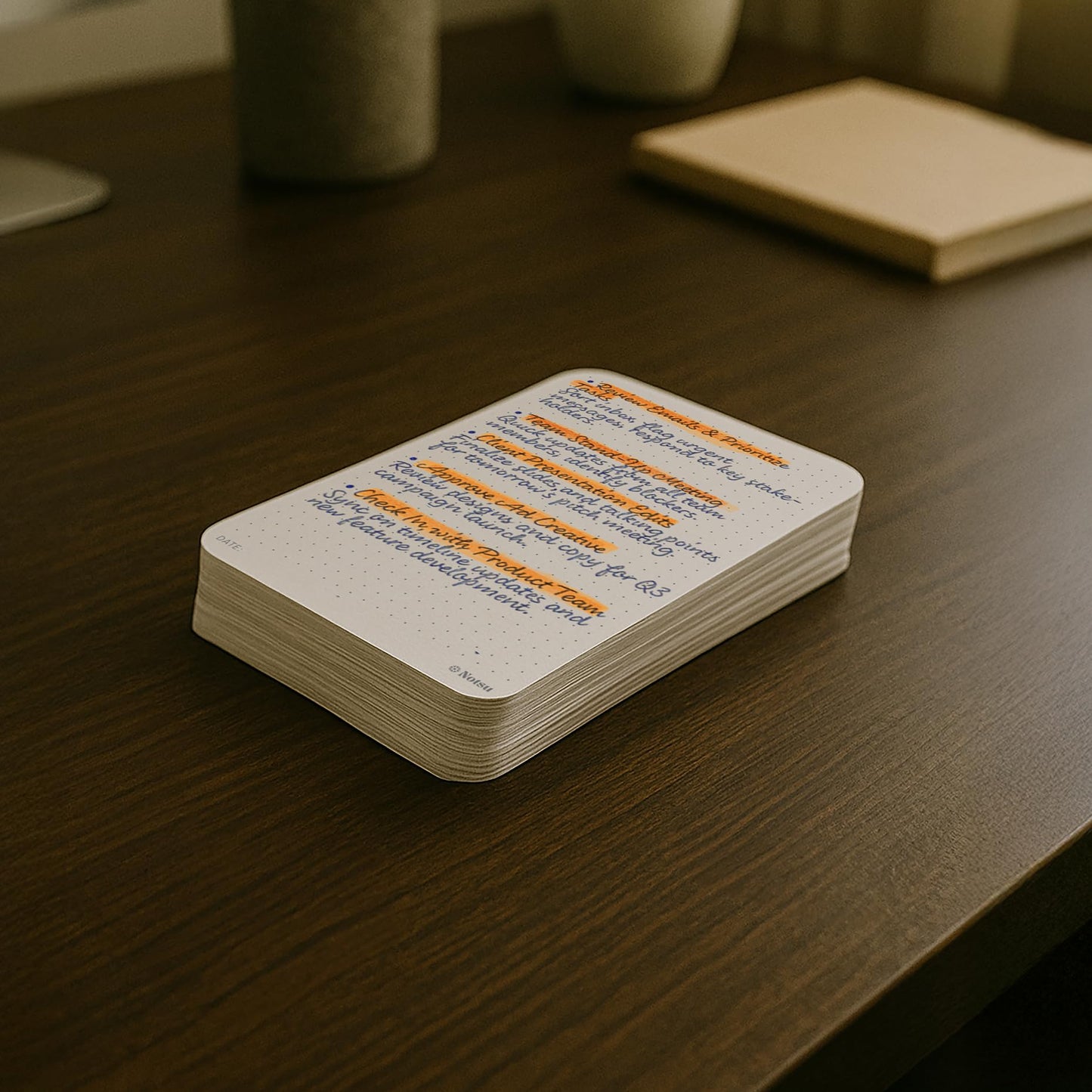 Notsu Dot Grid Index Cards 3x5 inch Box Set