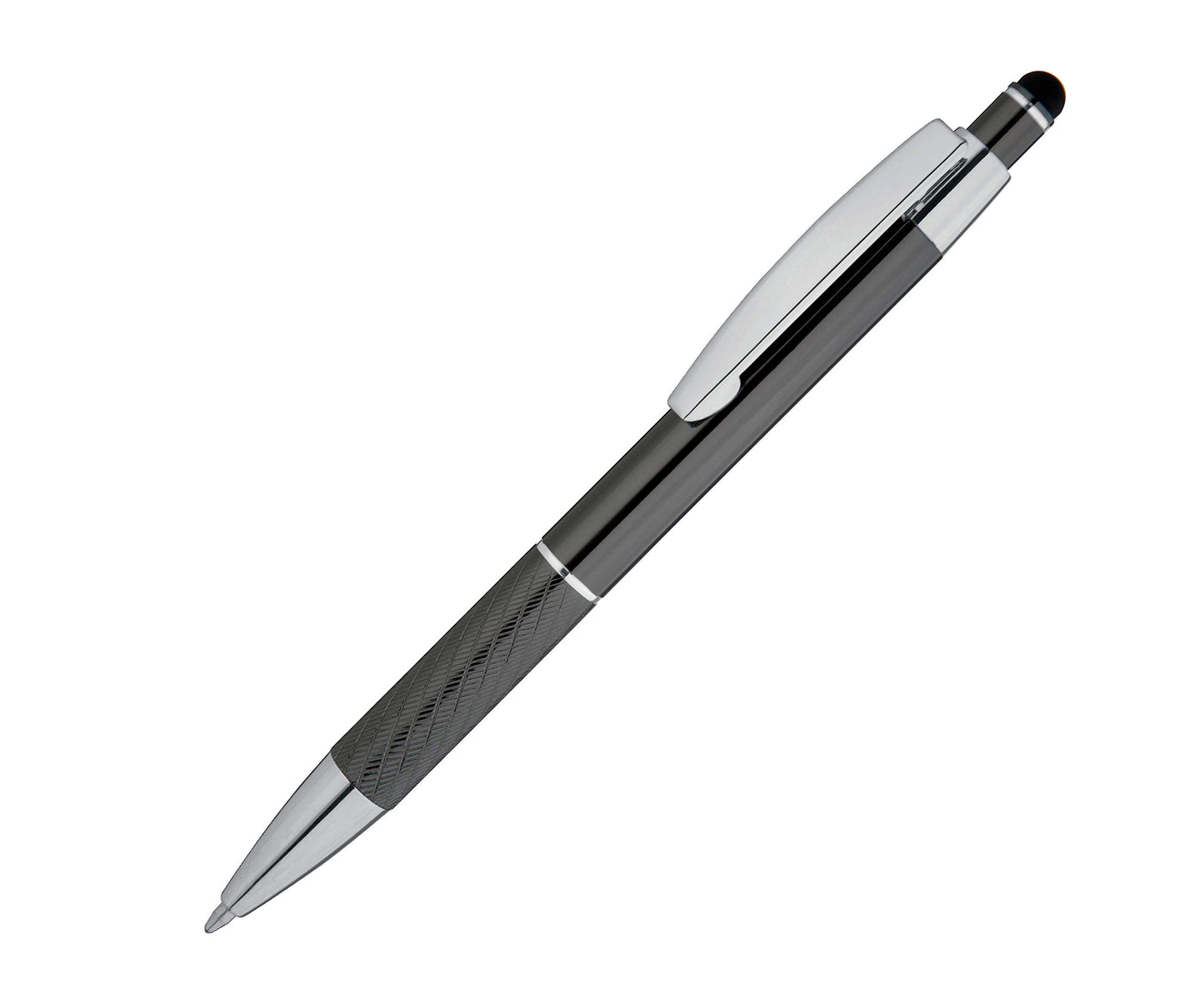 Customized Pens with Stylus - The Prestige Metal Pen - Custom Printed Name Pens with Black Ink