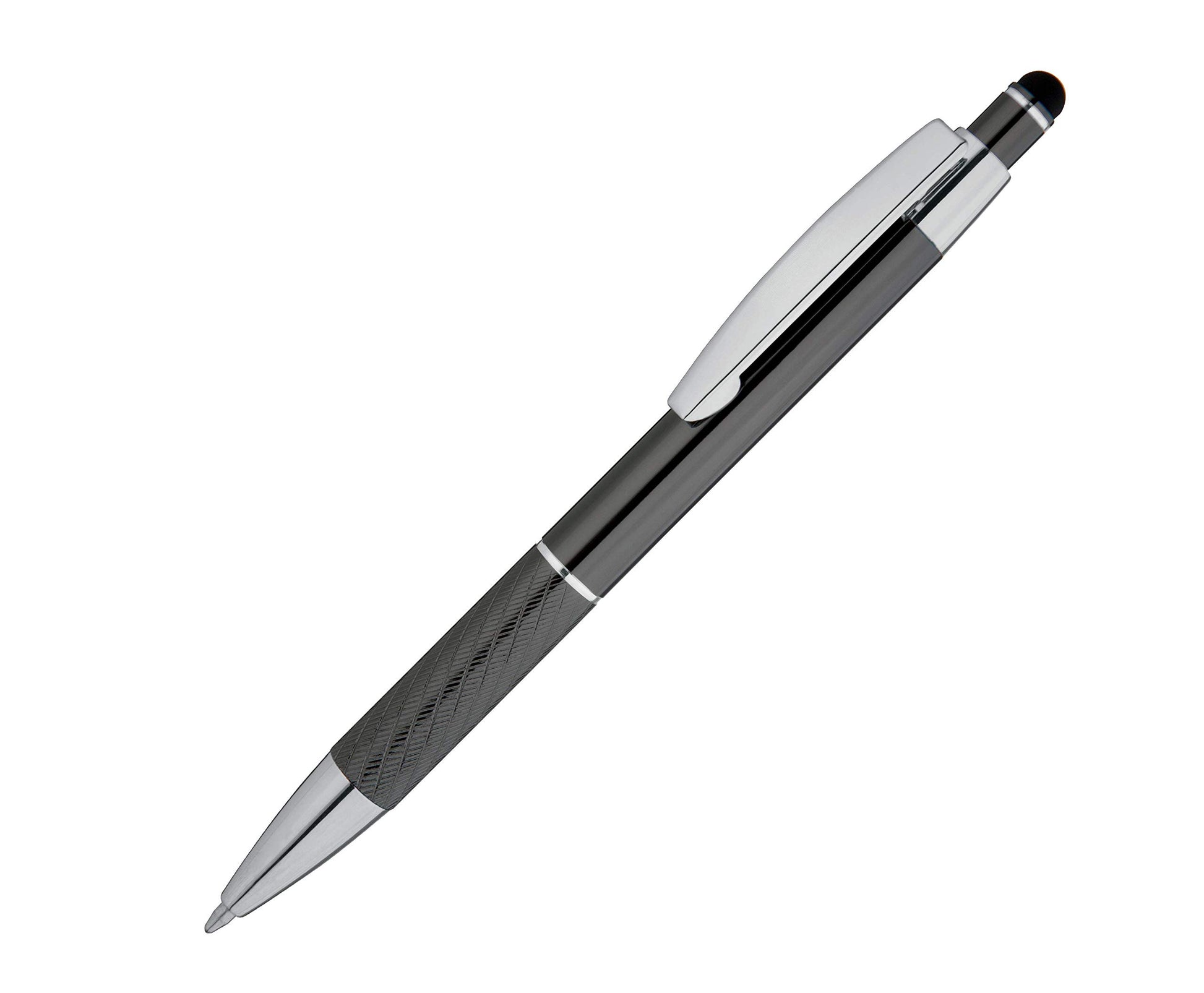 Customized Pens with Stylus - The Prestige Metal Pen - Custom Printed Name Pens with Black Ink