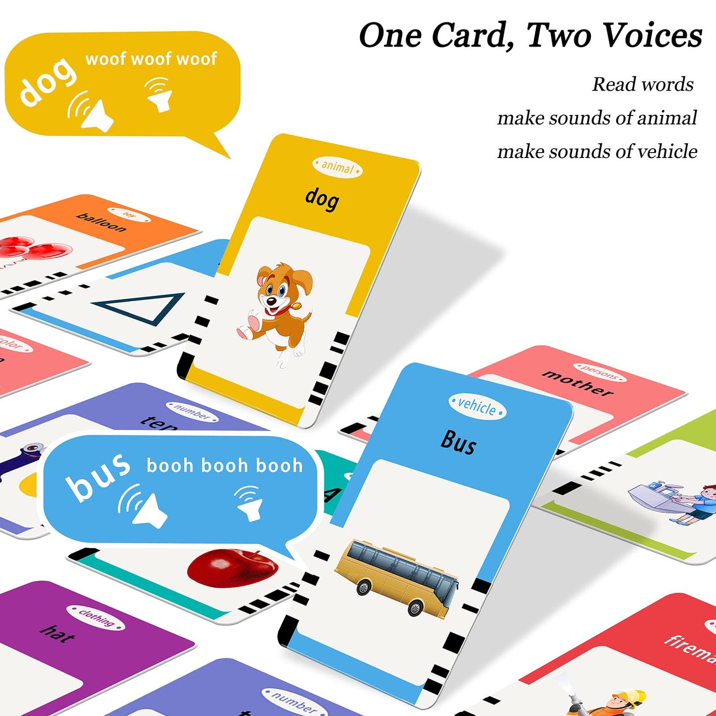 Startcan Talking Flash Cards for Toddlers 1 2 3 4 5, Speech Therapy Toys Autism Toys, ABC 123 Sight