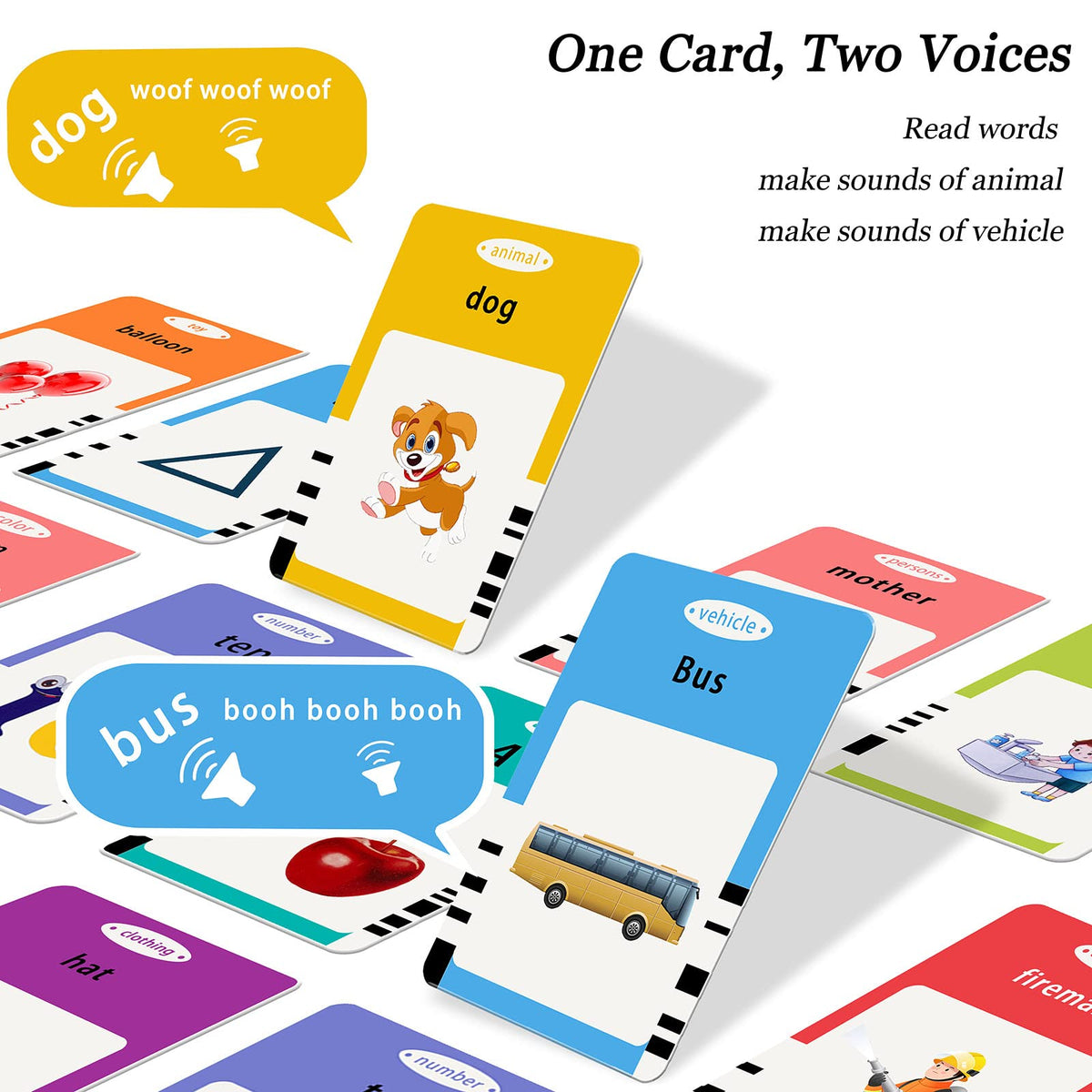 Startcan Talking Flash Cards for Toddlers 1 2 3 4 5, Speech Therapy Toys Autism Toys, ABC 123 Sight