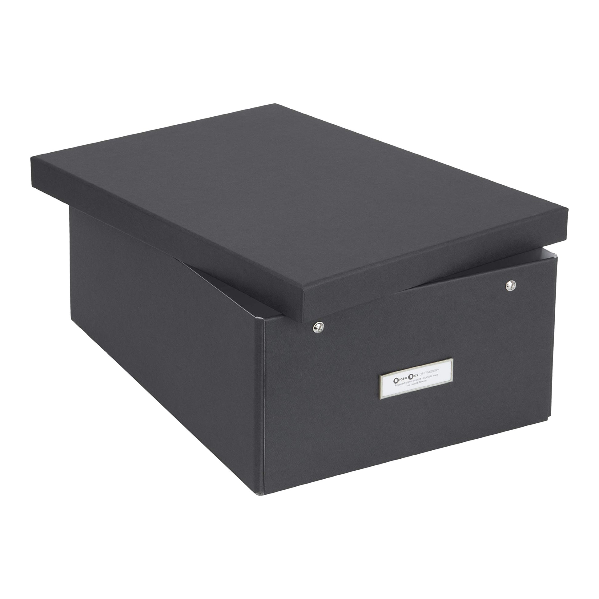 Bigso Box of Sweden Katia Collapsible Storage Box with Labelframe for Easy Identification - Simple