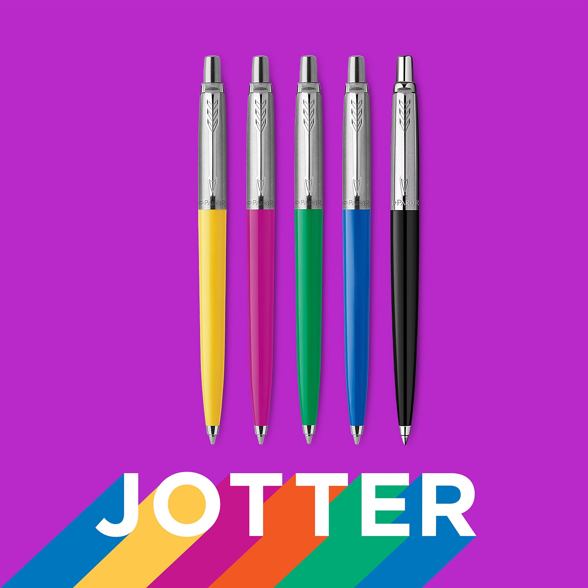 Parker Jotter Originals Gel Pen |'90s Retro Blue Finish | Medium Point (0.7 mm) | Blue Ink | 1 Count