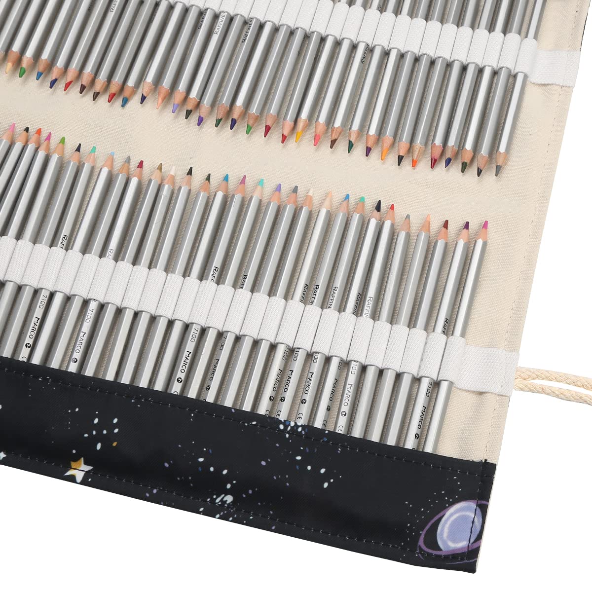 Lbxgap 168 Slot Pencil Roll Wrap Up Pencil Pouches Holder