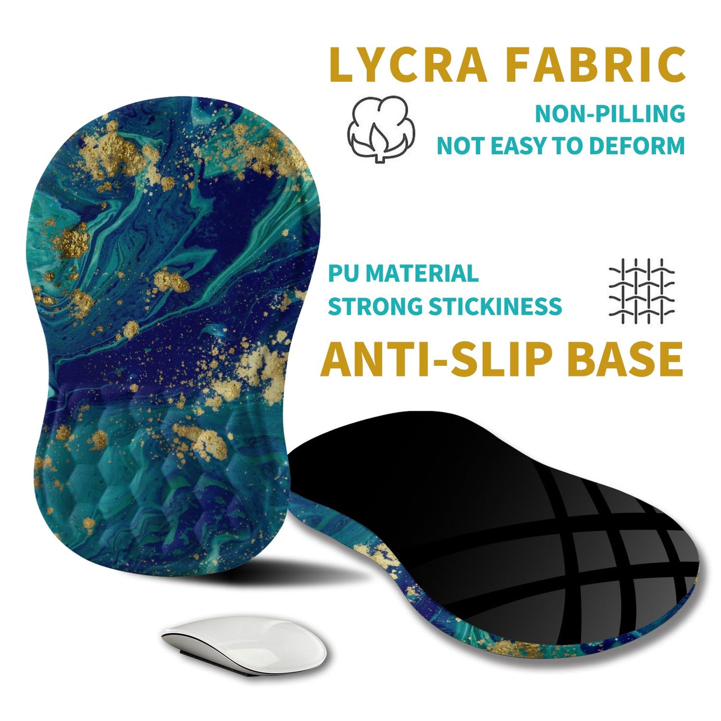 Hokafenle Ergonomic Mouse Pad Wrist Support, Wrist Rest Mousepad for Carpal Tunnel Pain Relief with