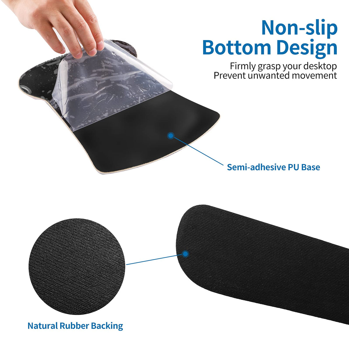 RICHEN Keyboard Wrist Rest Pad and Mouse Wrist Rest Support Mouse Pad Set,Durable & Comfortable &