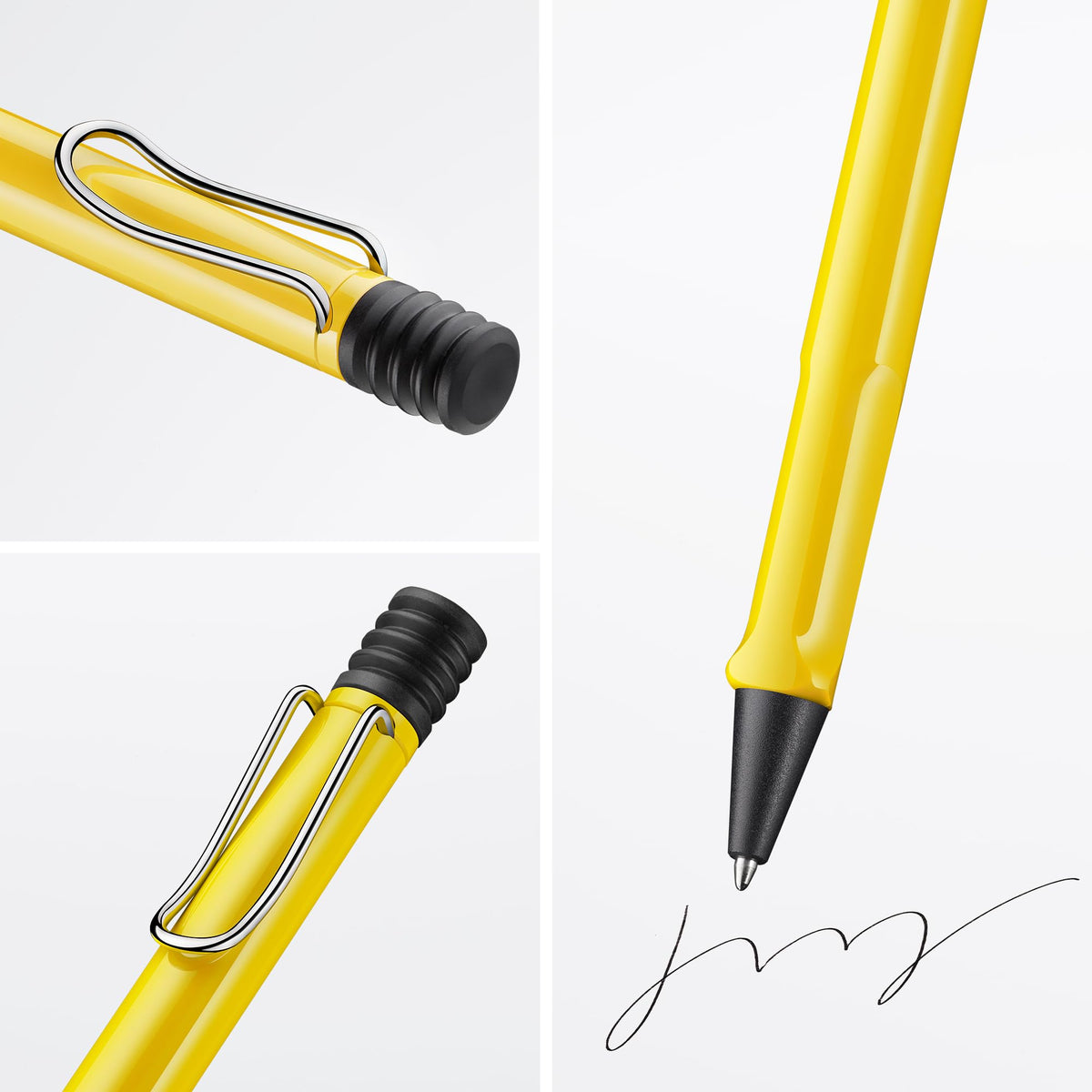 Lamy safari yellow - Ballpoint Pen with ergonomic grip & line width M - for pleasant long writing