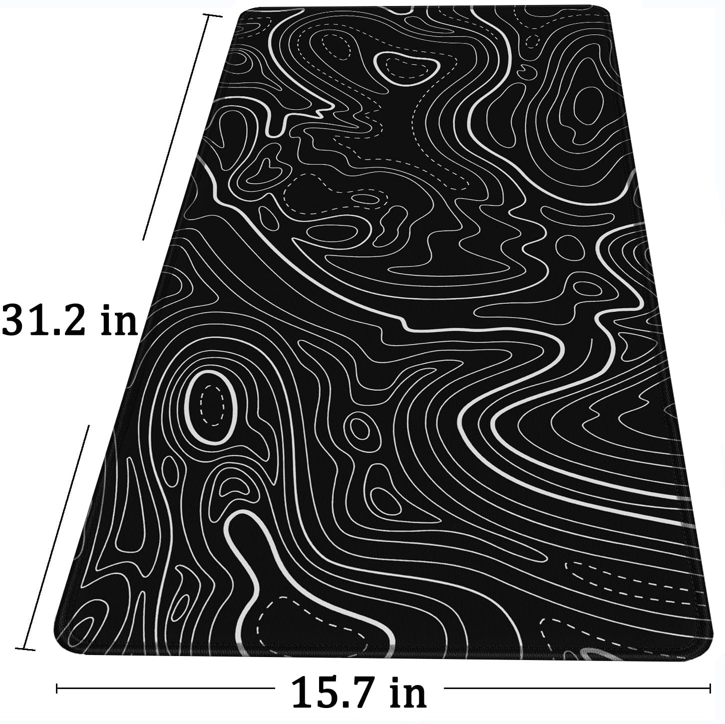 Large Gaming Mouse Pad with Stitched Edges Waterproof 31.5X15.7In