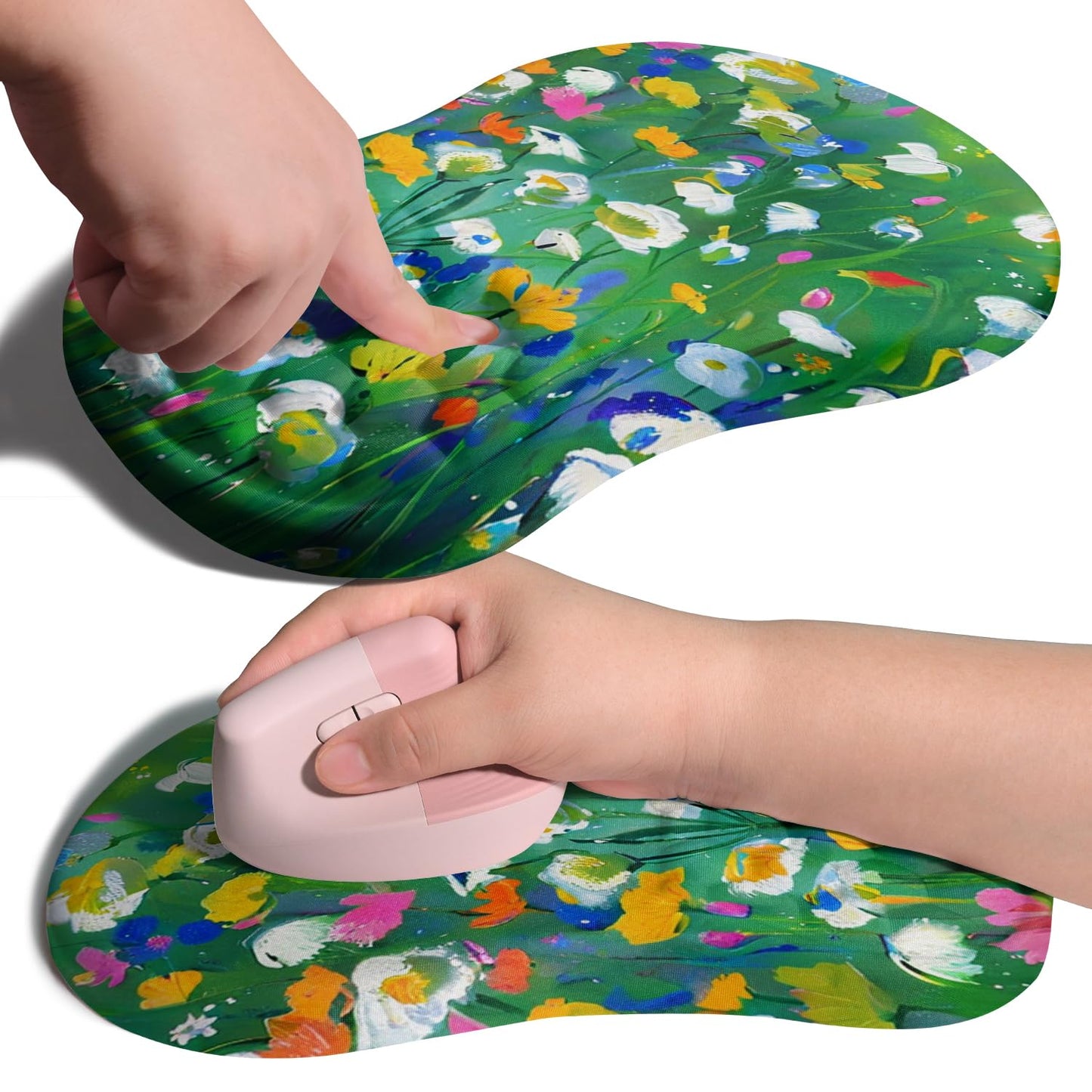 Armanza Ergonomic Joint Wrist Support Mouse Pad with Memory Foam Cushion Massage Bump, Carpal