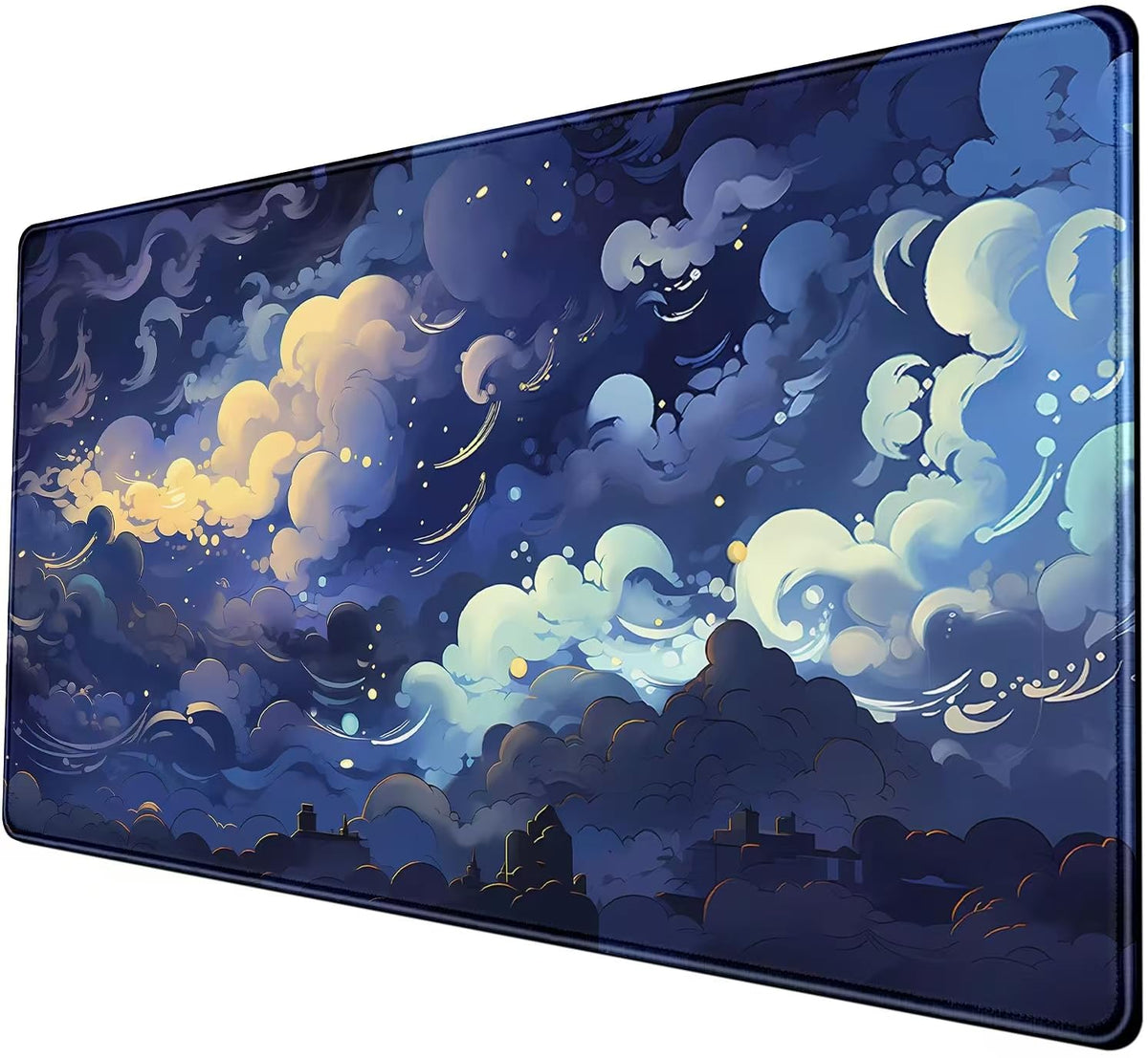 Pastel Large Mouse Pad Blue Desk Mat Aesthetic Sky Kawaii Gaming Mouse Pad XXL Keyboard Computer