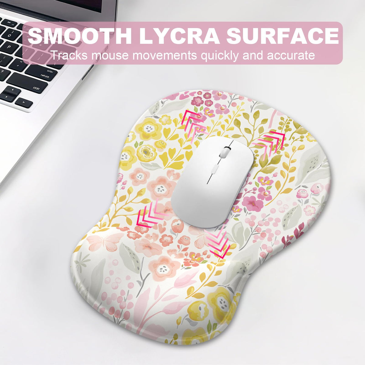 Ergonomic Mouse Pad with Wrist Rest and Keyboard Wrist Rest, Gel Mousepad